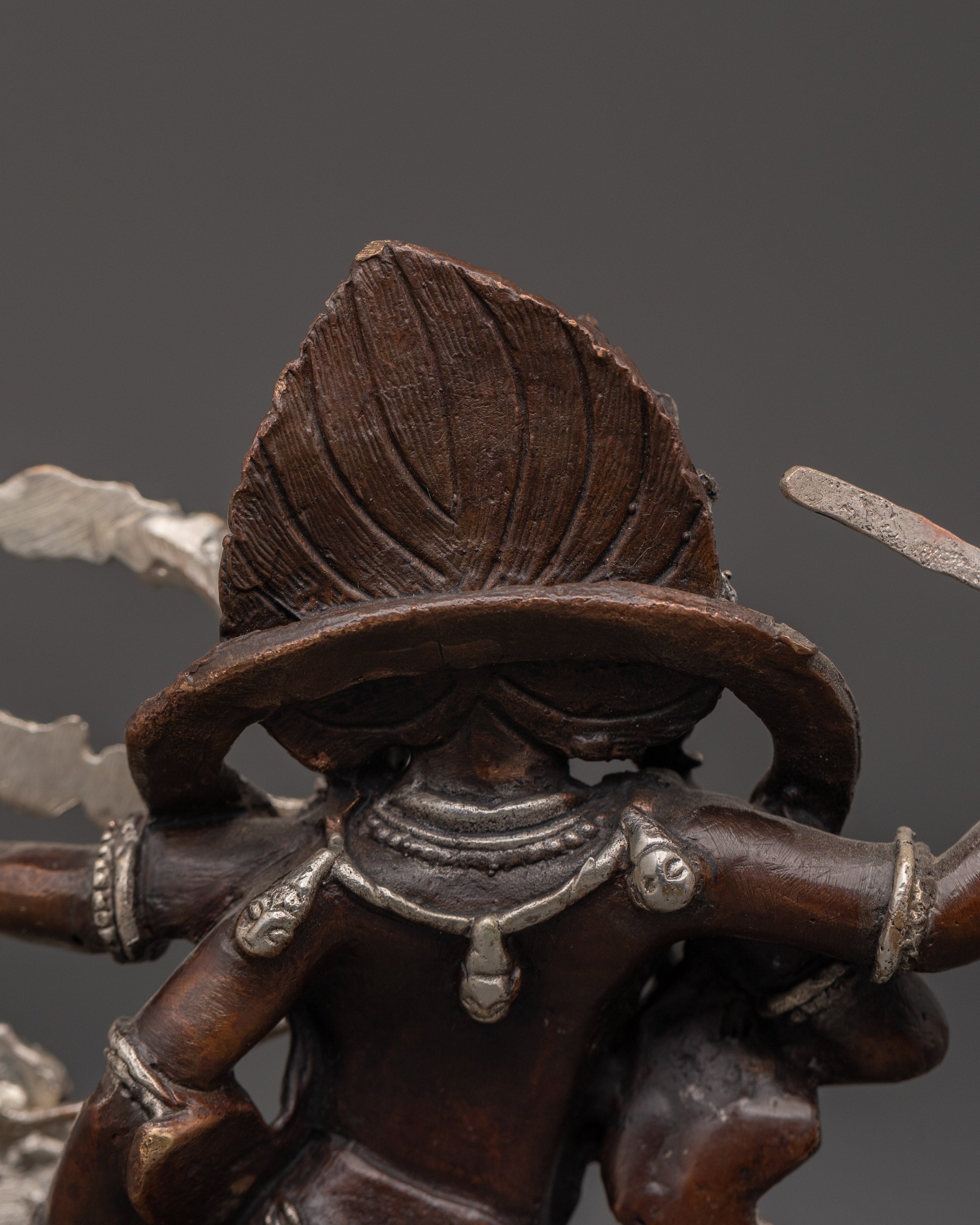 Silver Plated Statue of Kurukulla | Tibetan Goddess Statue of Love