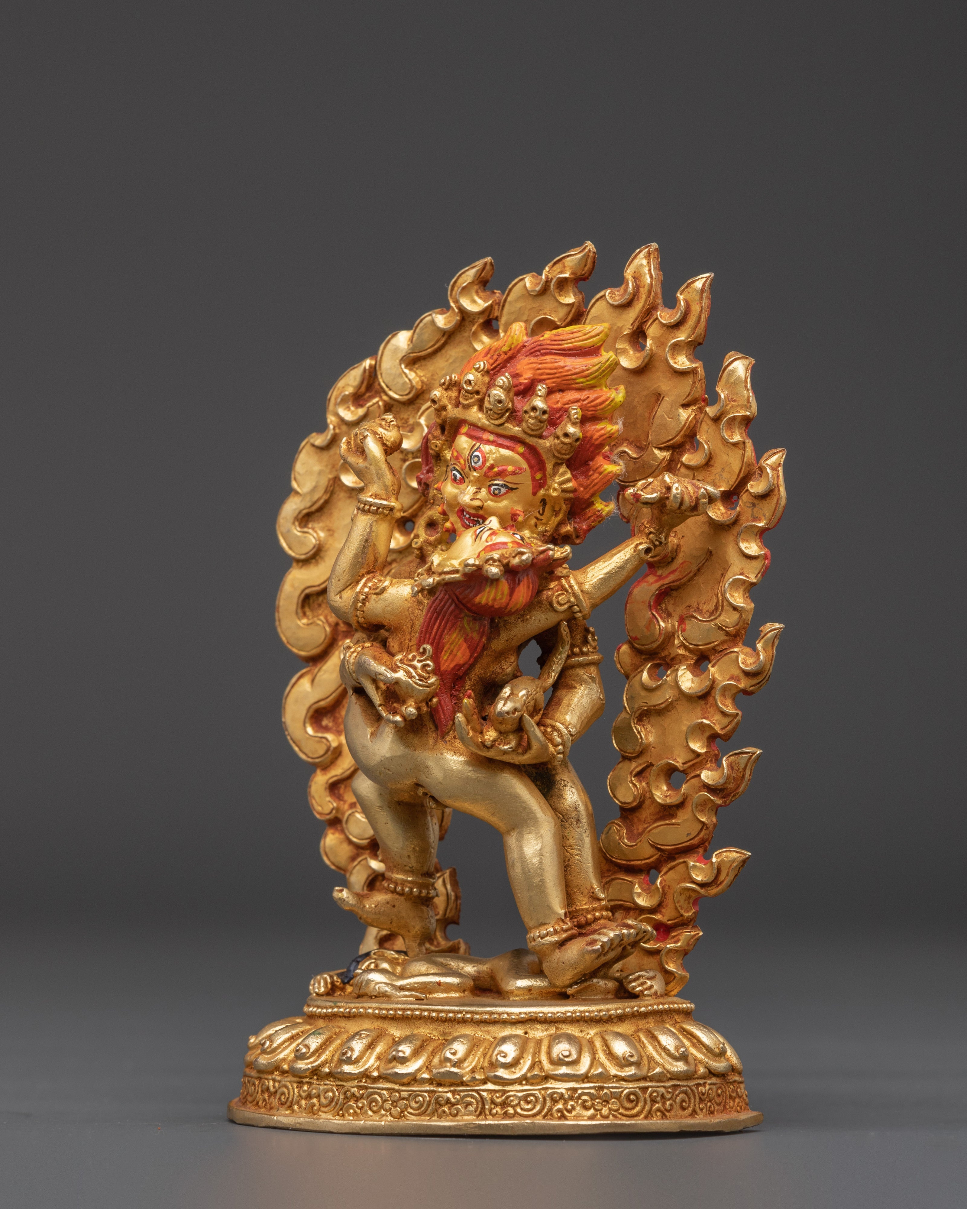 Handcrafted Black Dzambhala Statue | Buddhist Home Altar Decor