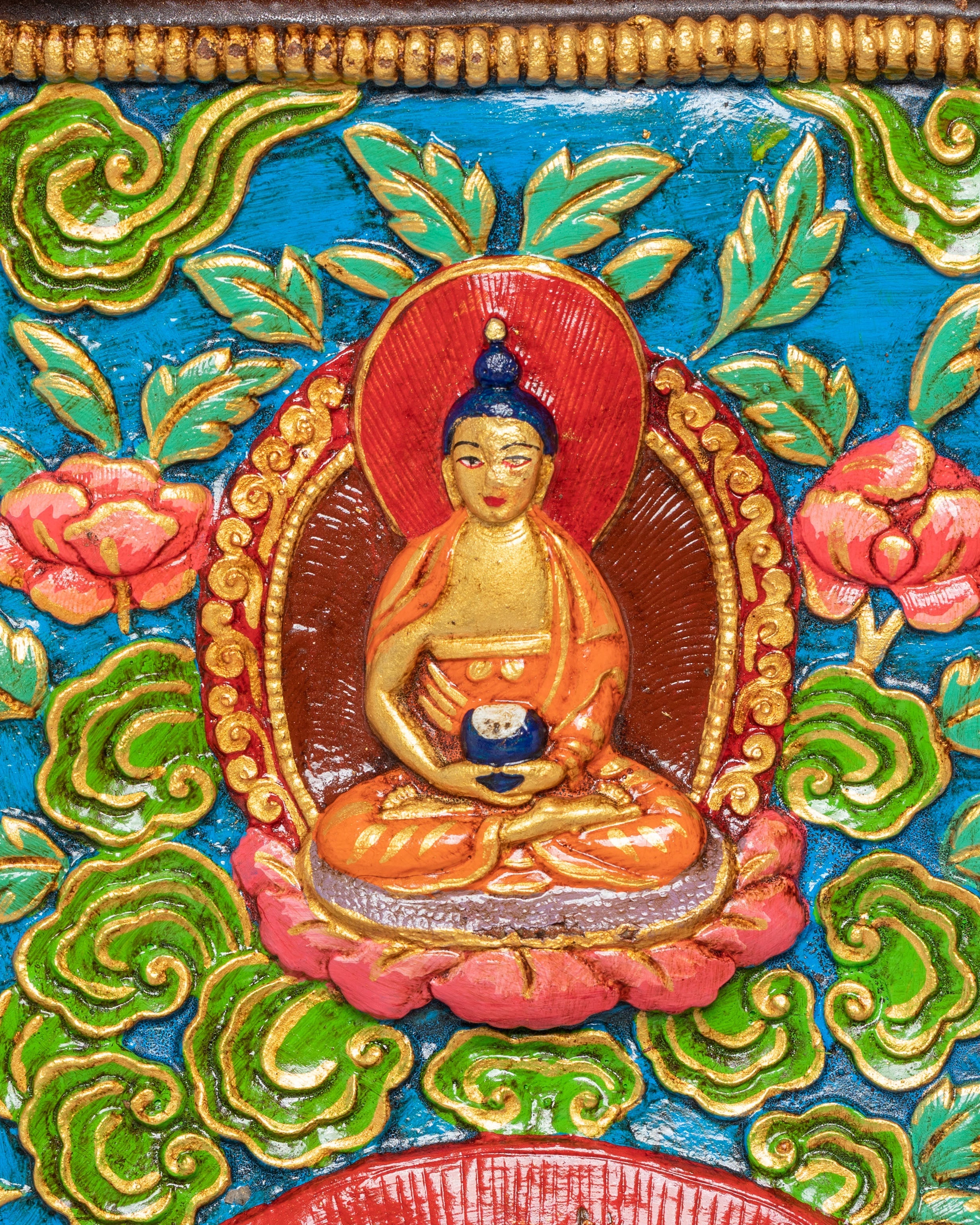 Handmade Green Tara Thangka Wall Hanging | Tibetan Buddhist Sacred Art