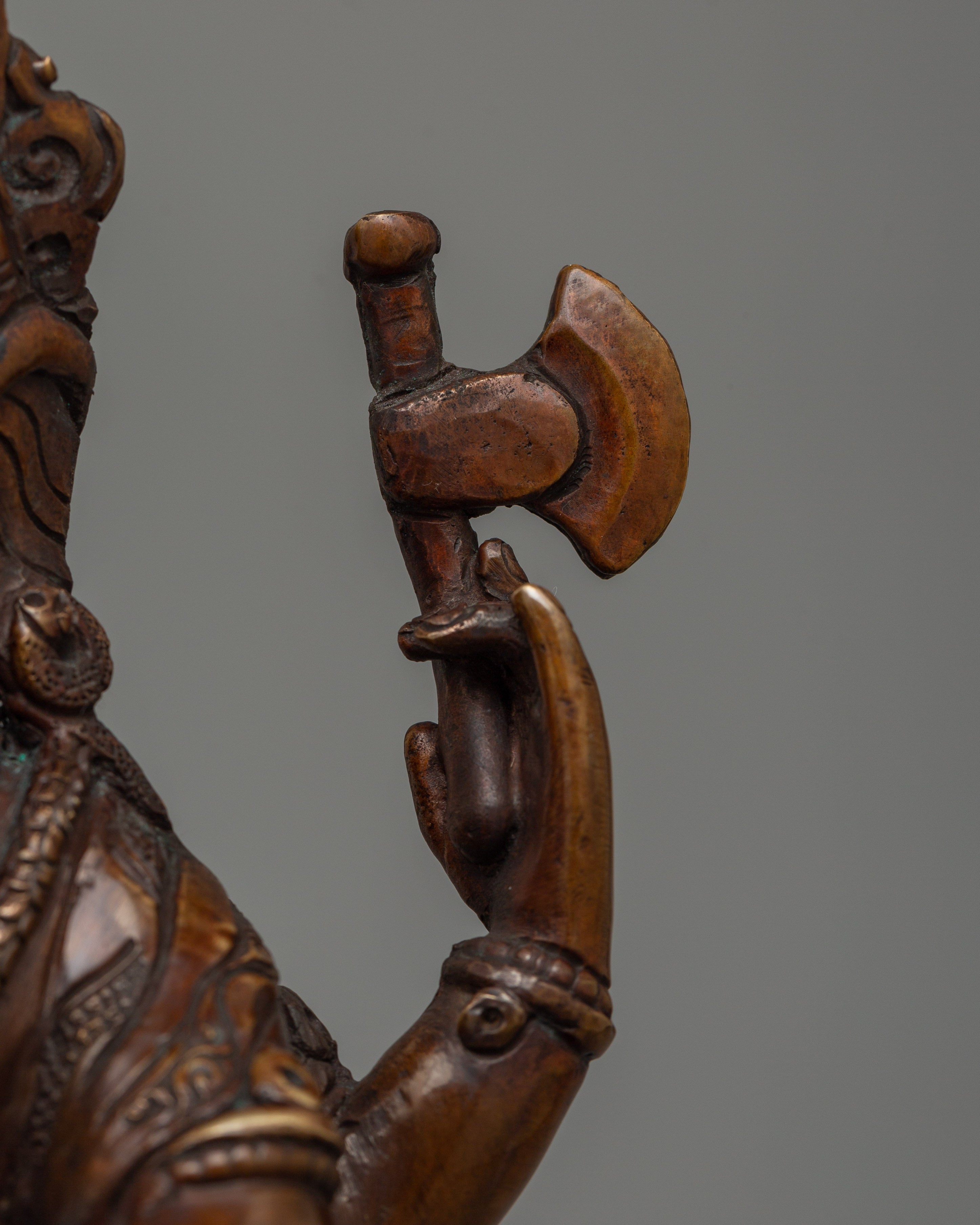 Hindu Deity Ganesh Oxidized Copper Statue | Symbol of Wisdom and Prosperity