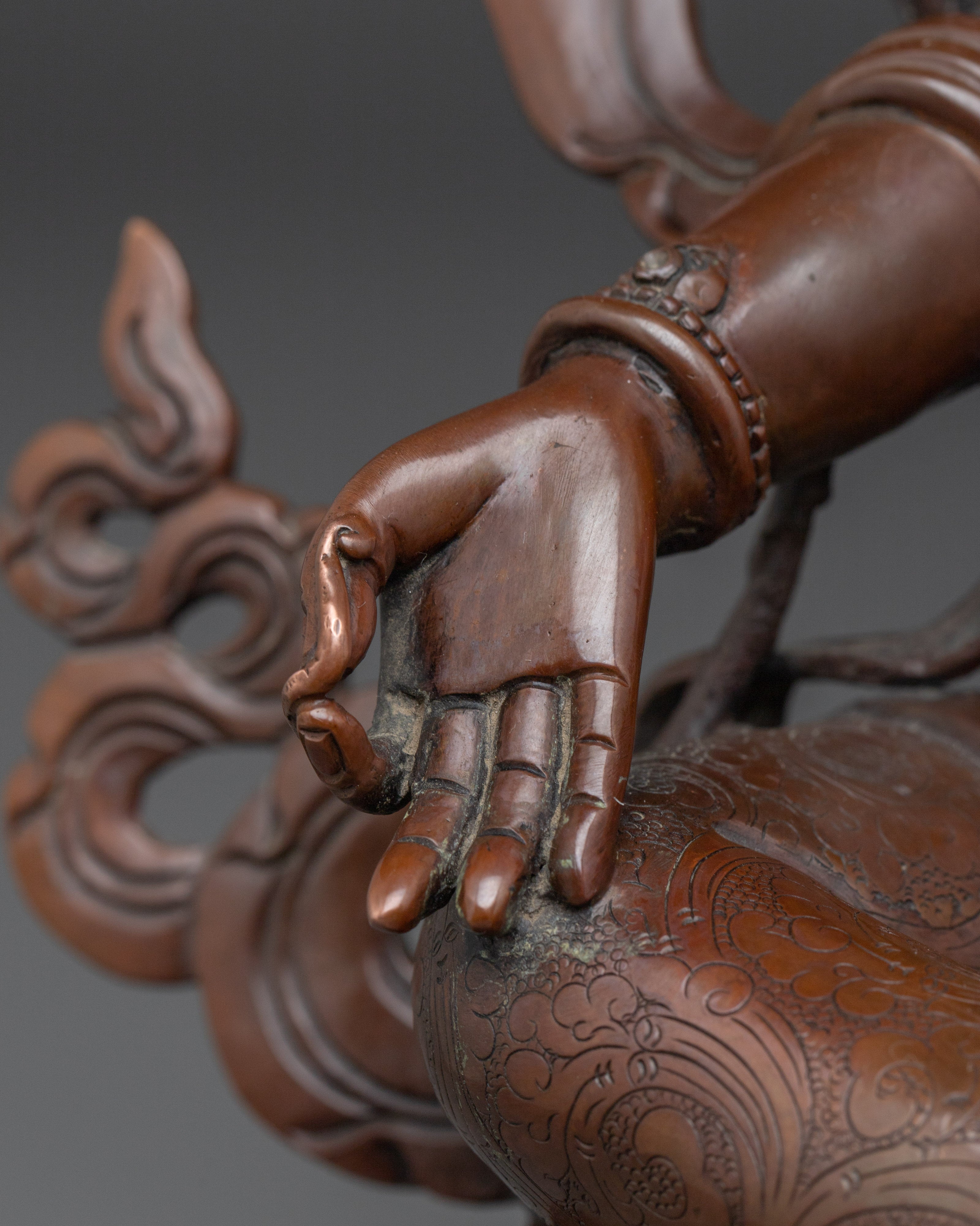 Female Bodhisattva Green Tara Sculpture | Compassionate Mother Deity