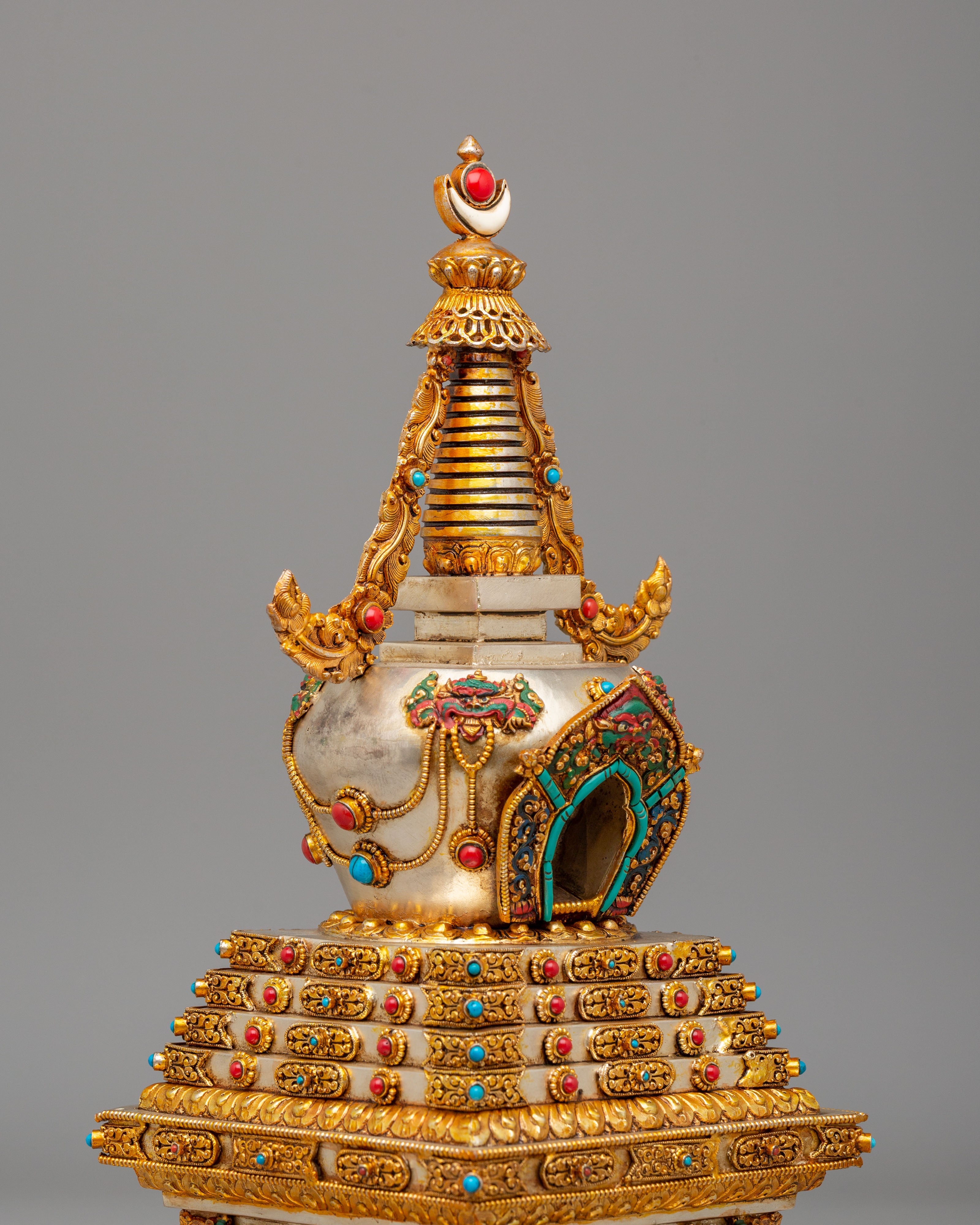 Handcrafted Enlightenment Chorten | Spiritual Stupa for Meditation