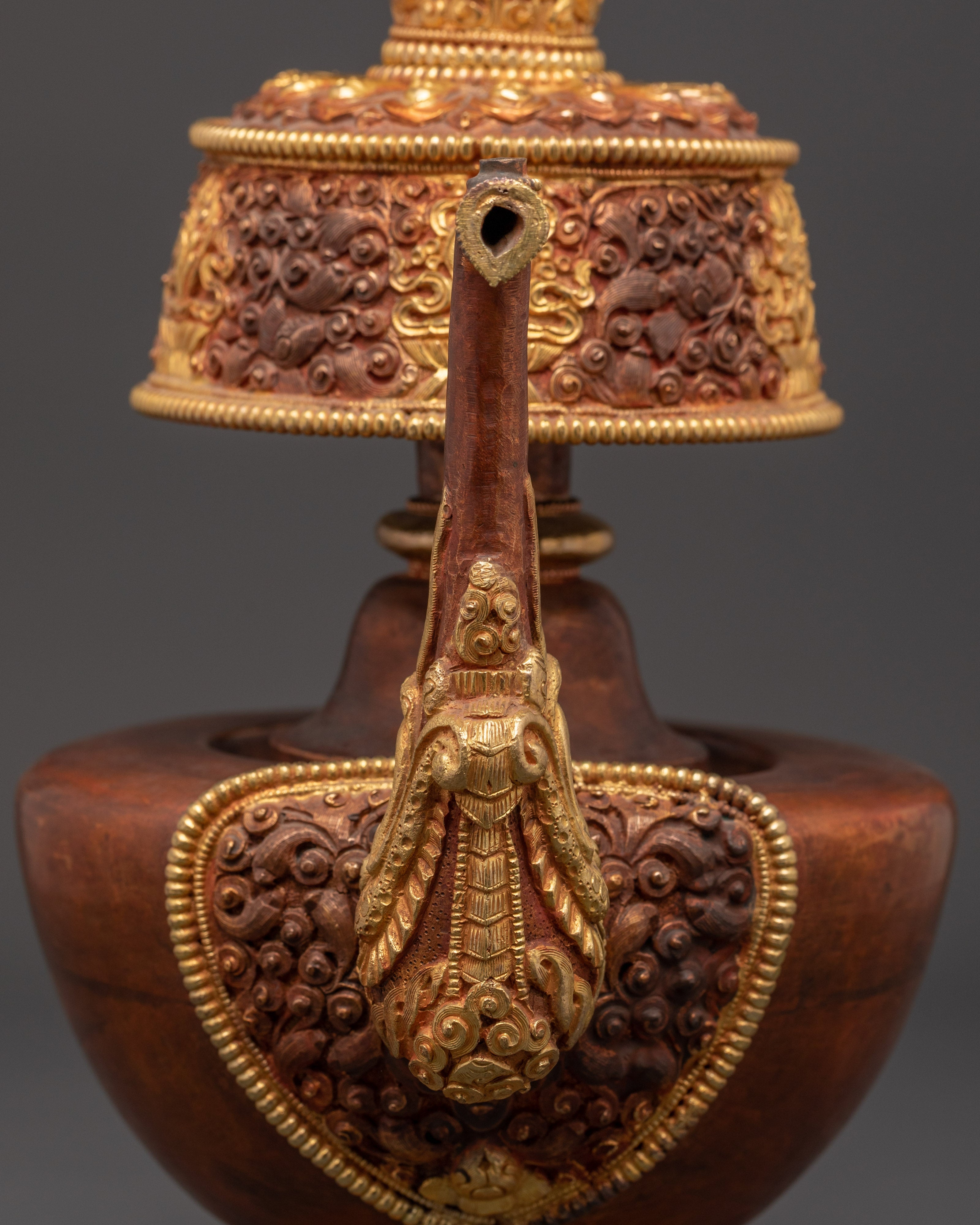 Tibetan Spiritual Offering Bhumba Ritual Vessel | Sacred Altar Decor