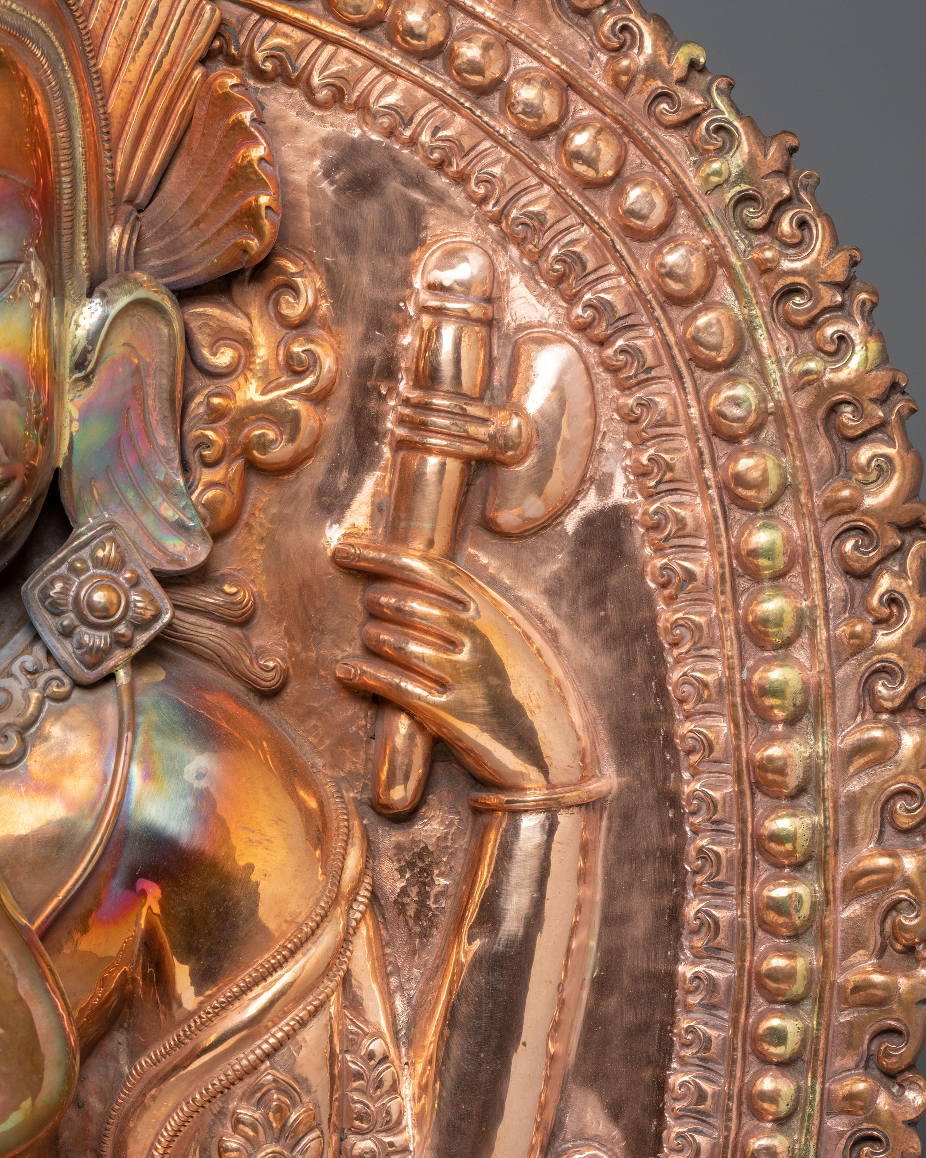 Handcrafted Copper Ganesha Wall Hanging | Spiritual and Decorative Art for Home