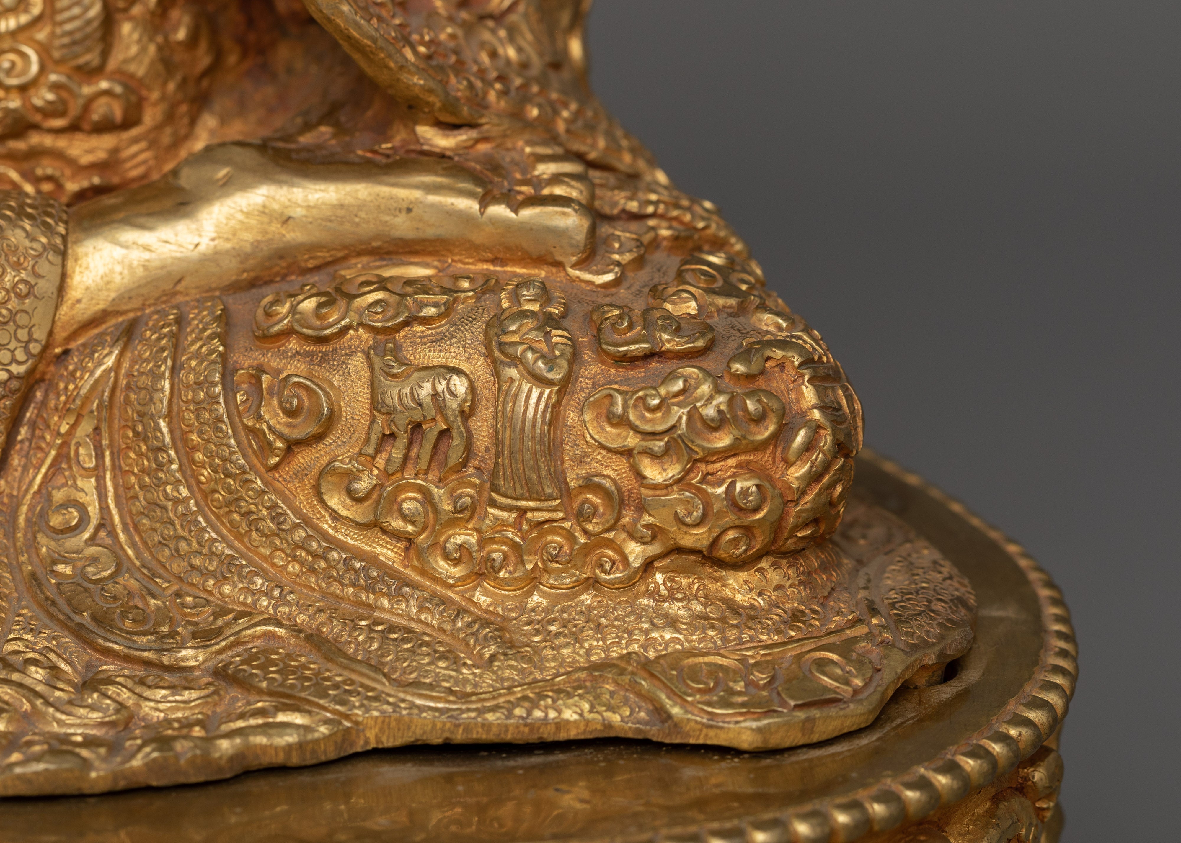 Golden Vairocana Statue | The Buddha of Ultimate Wisdom