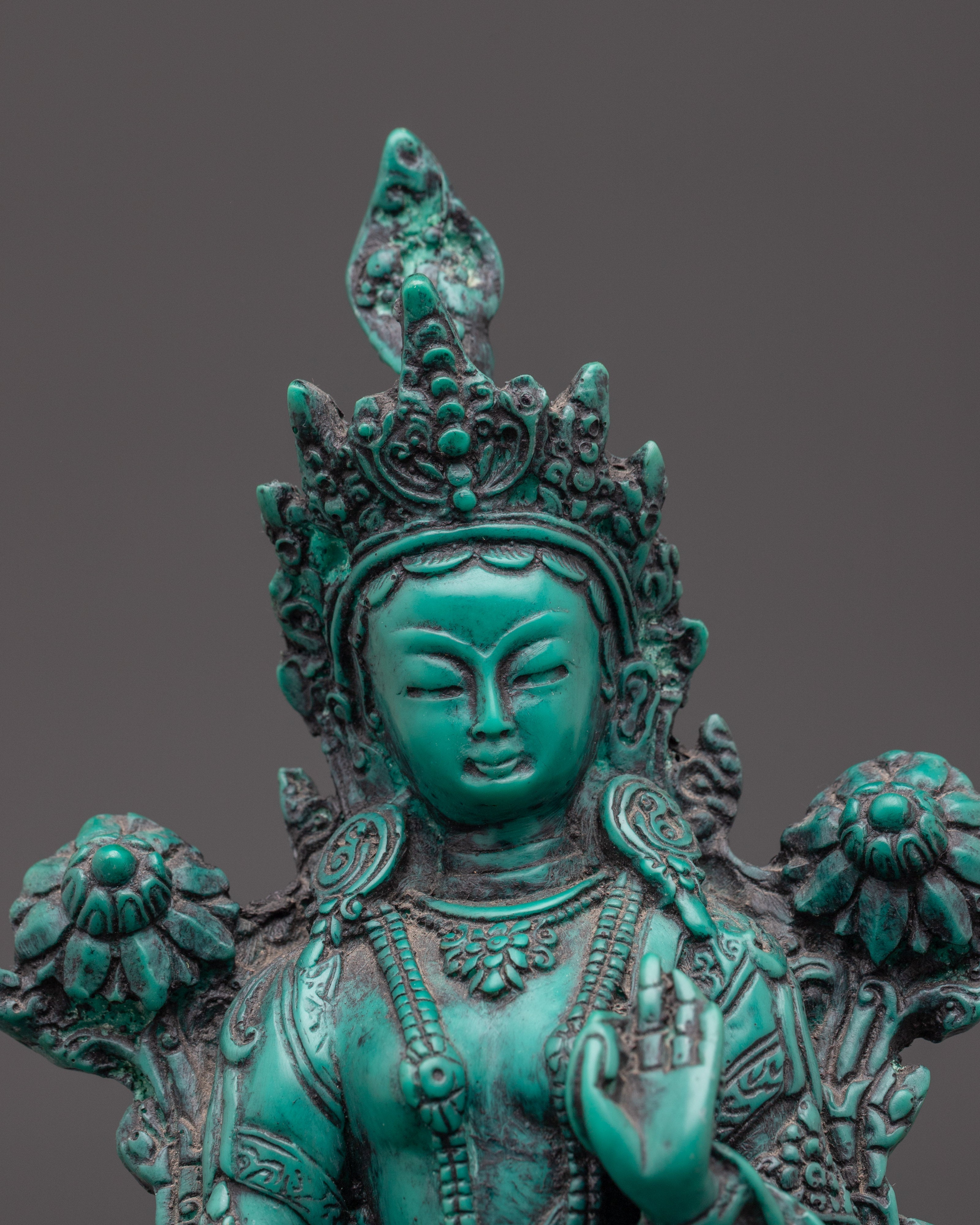 Spiritual Green Tara sculpture | Tibetan Goddess Tara Statue