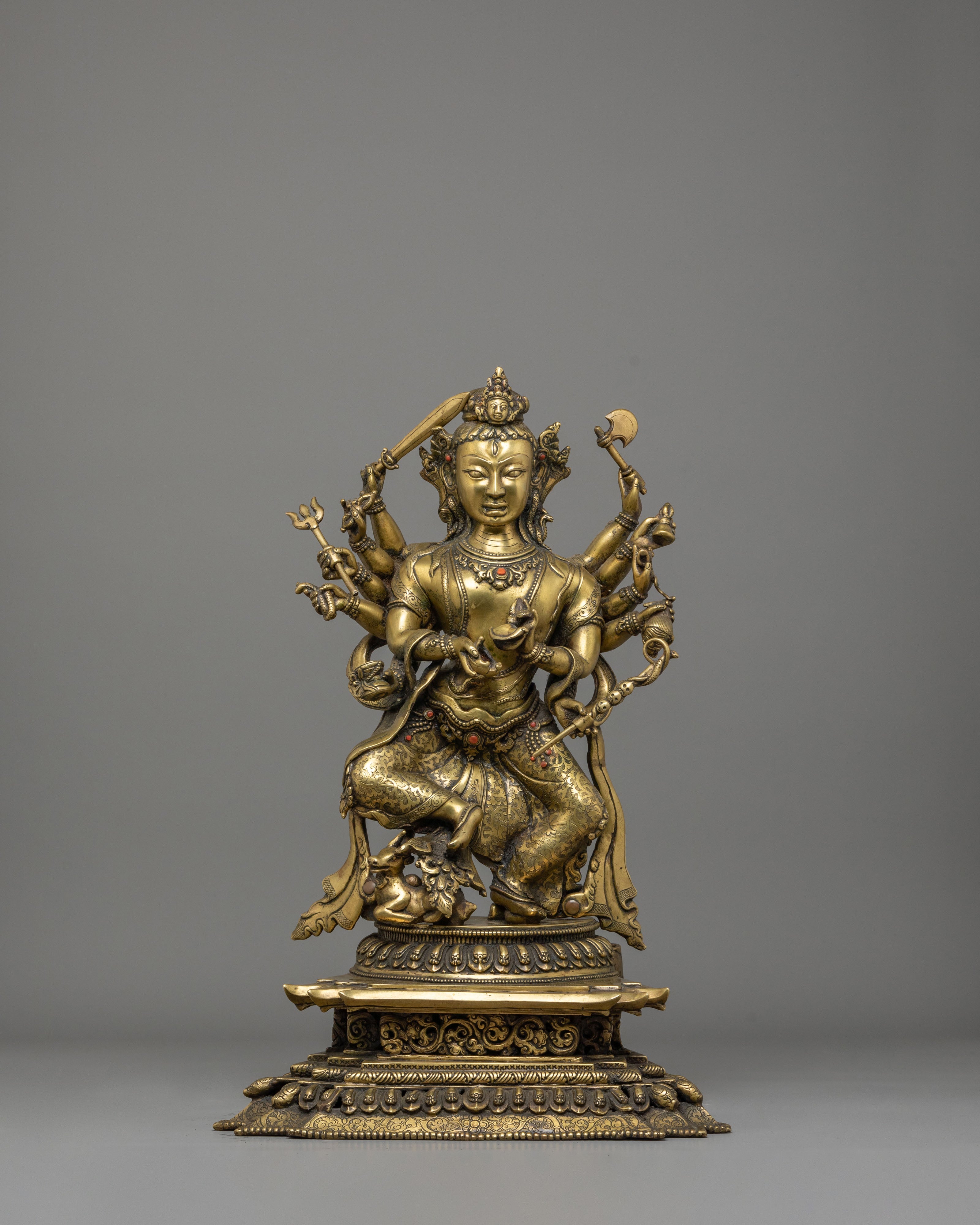 Handmade Nityanath Shiva Statue with Nandi | Bronze Mahadev Sculpture