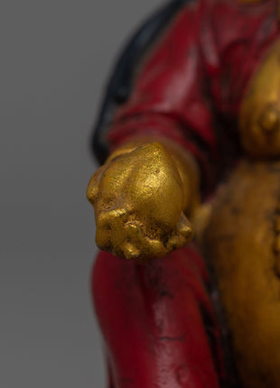 Hand-Painted Resin Dzambhala Statue | Perfect for Altars and Spiritual Decor