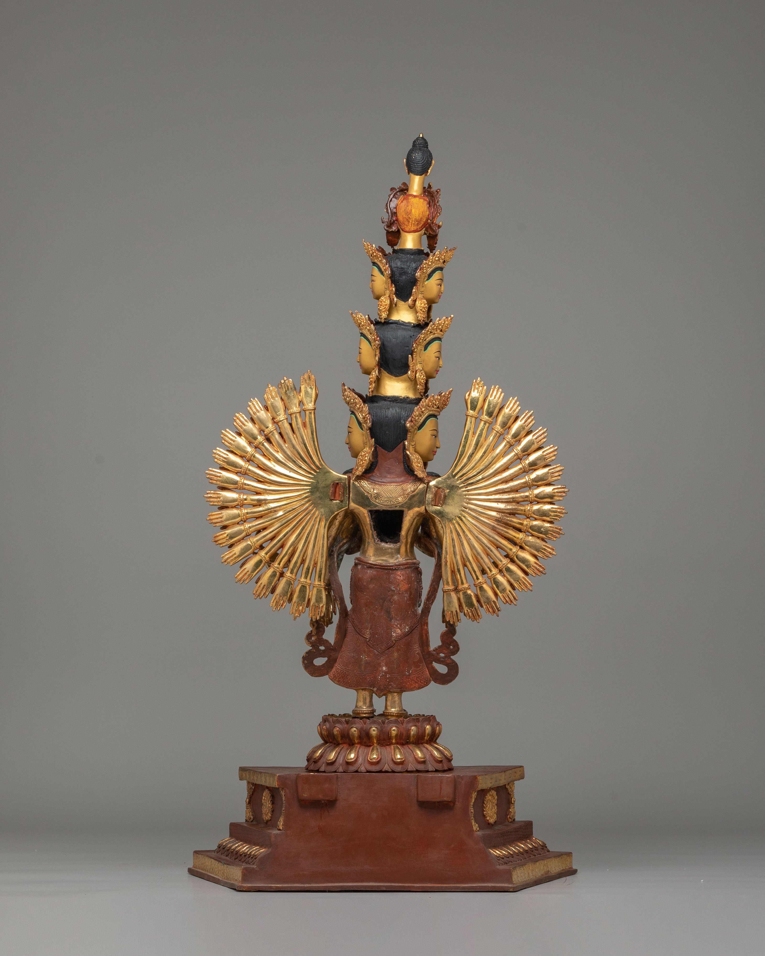 1000-armed-Chenrezig-of-Compassion Statue | Copper Body with 24K Gold Plating