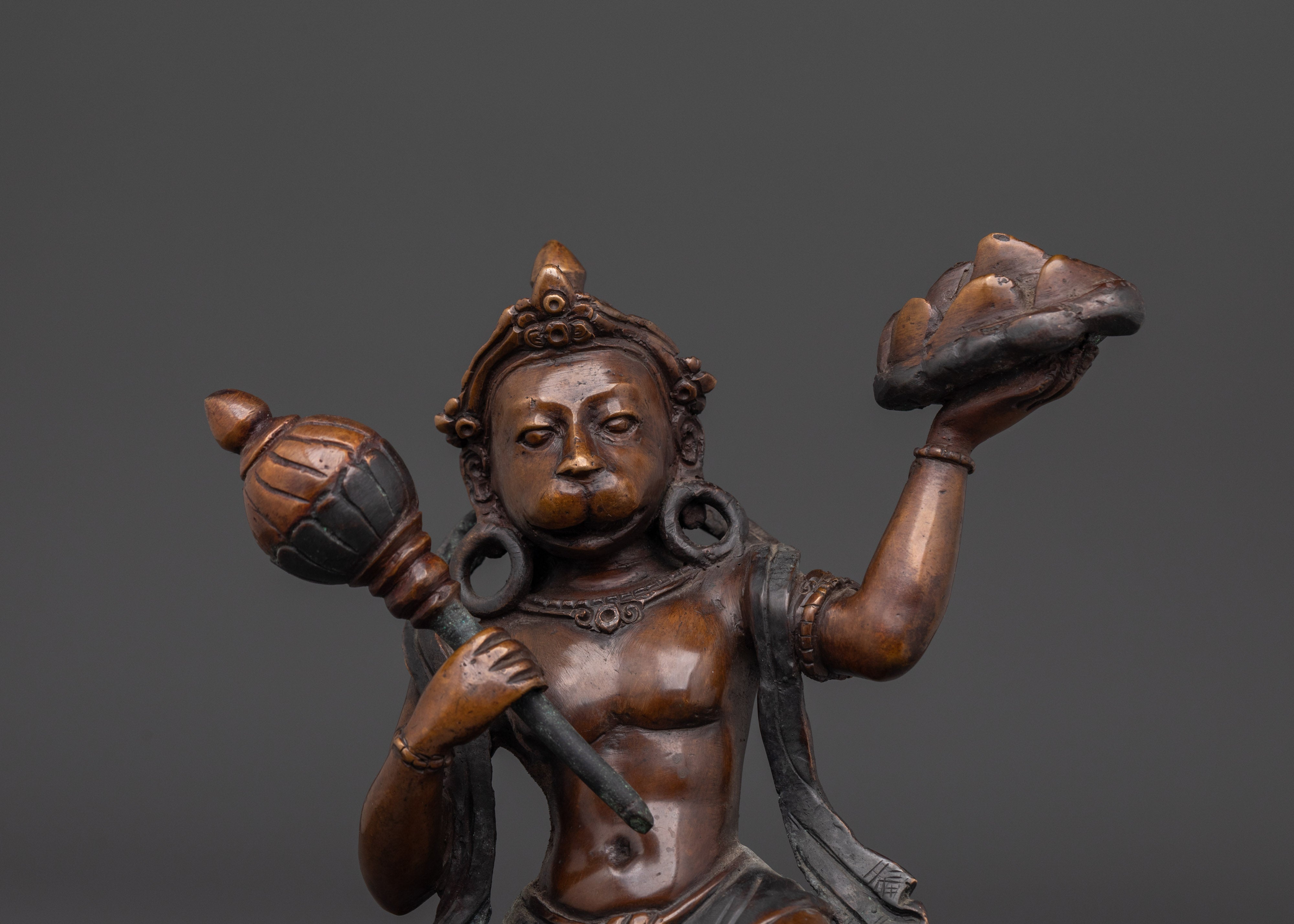 Hanuman Hindu Deity Statute | Traditional Statue of the Hindu God for Your Altar