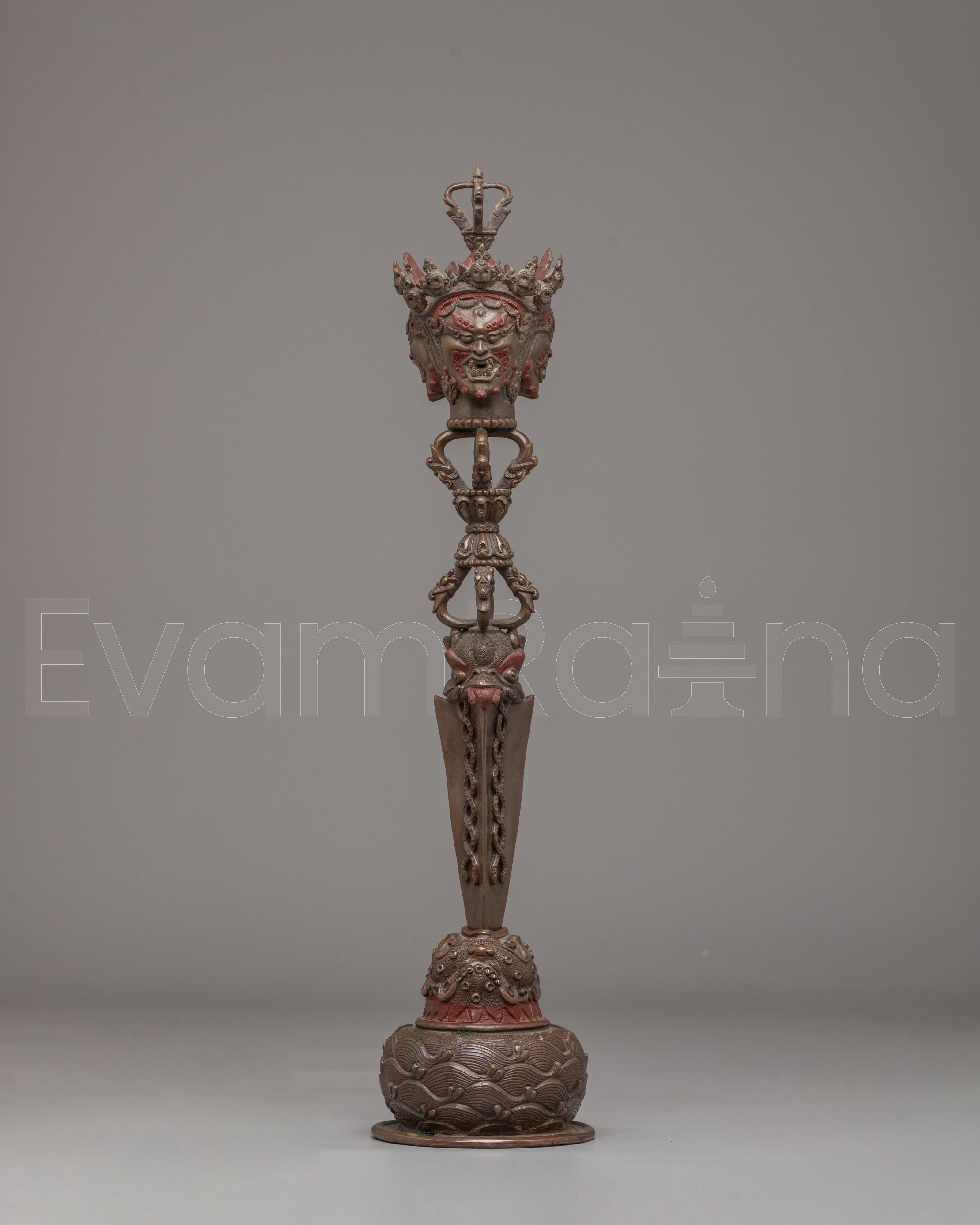 Himalayan Buddhist Ritual Phurba | Tibetan Dagger for Spiritual Protection
