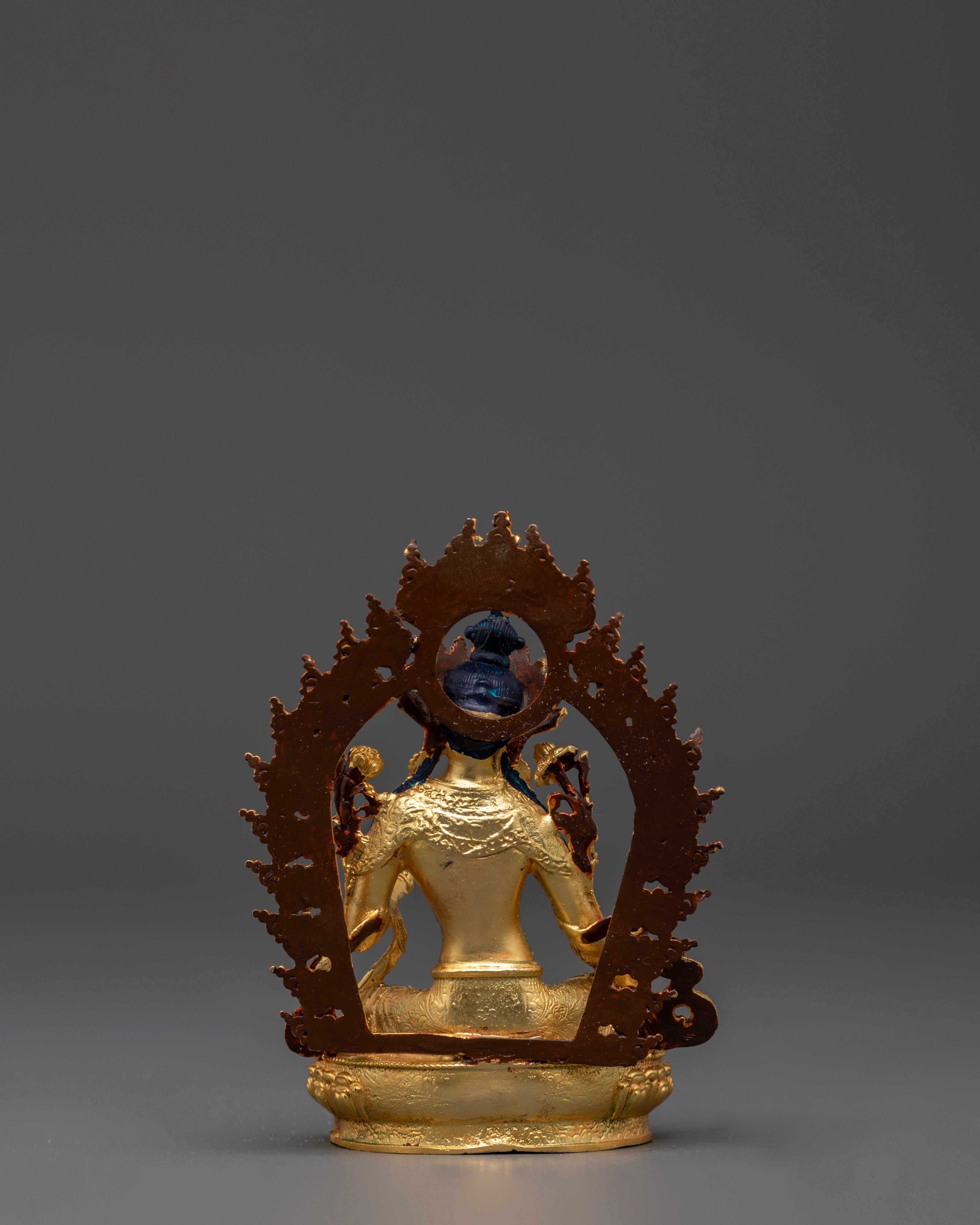 Handcrafted Sacred Shyama Tara Sculpture | Compassionate Green Tara Figure