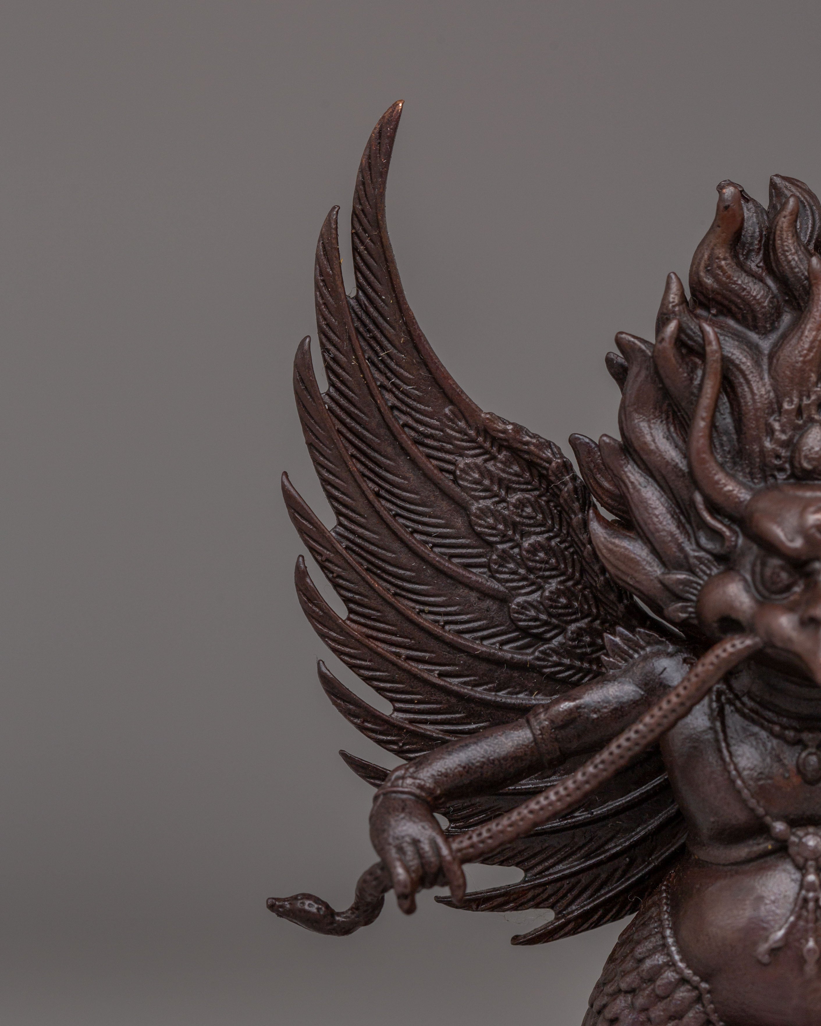 Garuda Buddhist Statue | Fierce Protector Deity Figurine