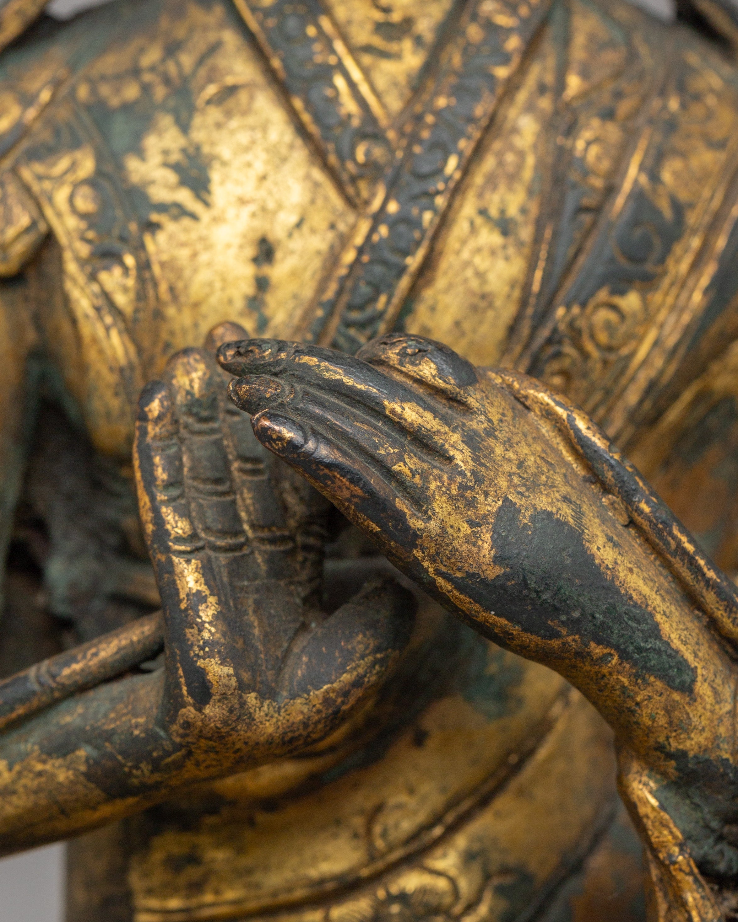 Handcrafted Tsongkhapa Buddhist Statue | Spiritual Tibetan Figurine