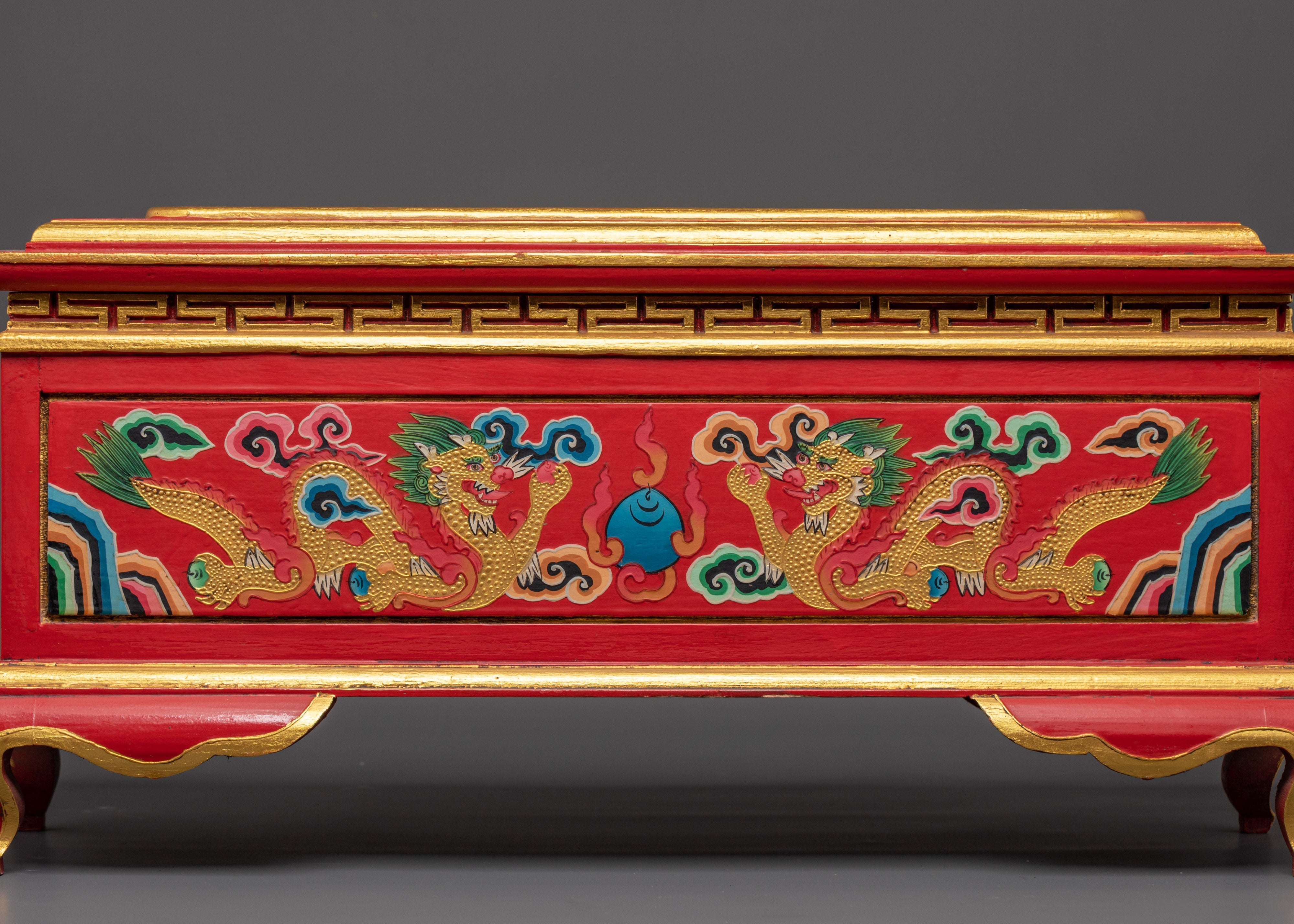 Traditional Ritual Wooden Incense Burner | Sacred Buddhist Home Decor