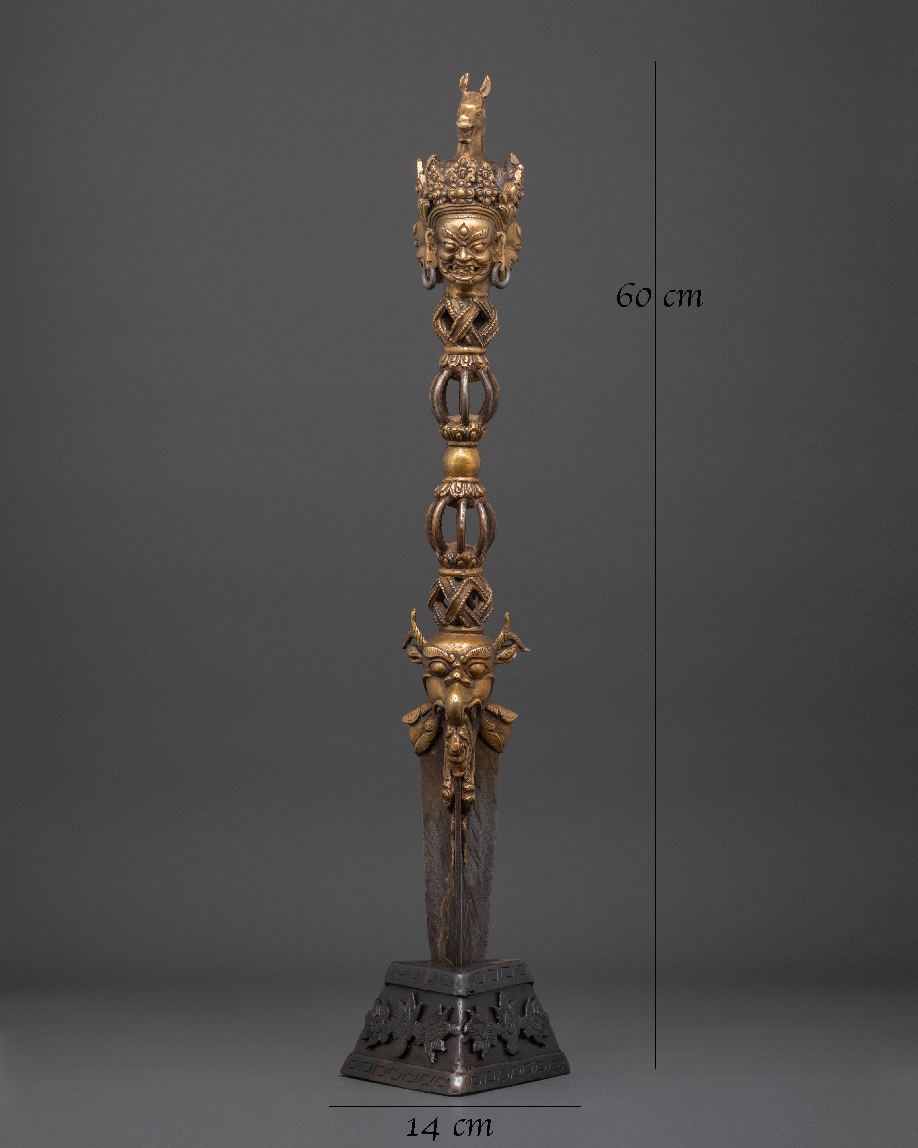 Handcrafted Bronze Phurba Dagger | Tibetan Buddhist Phurba