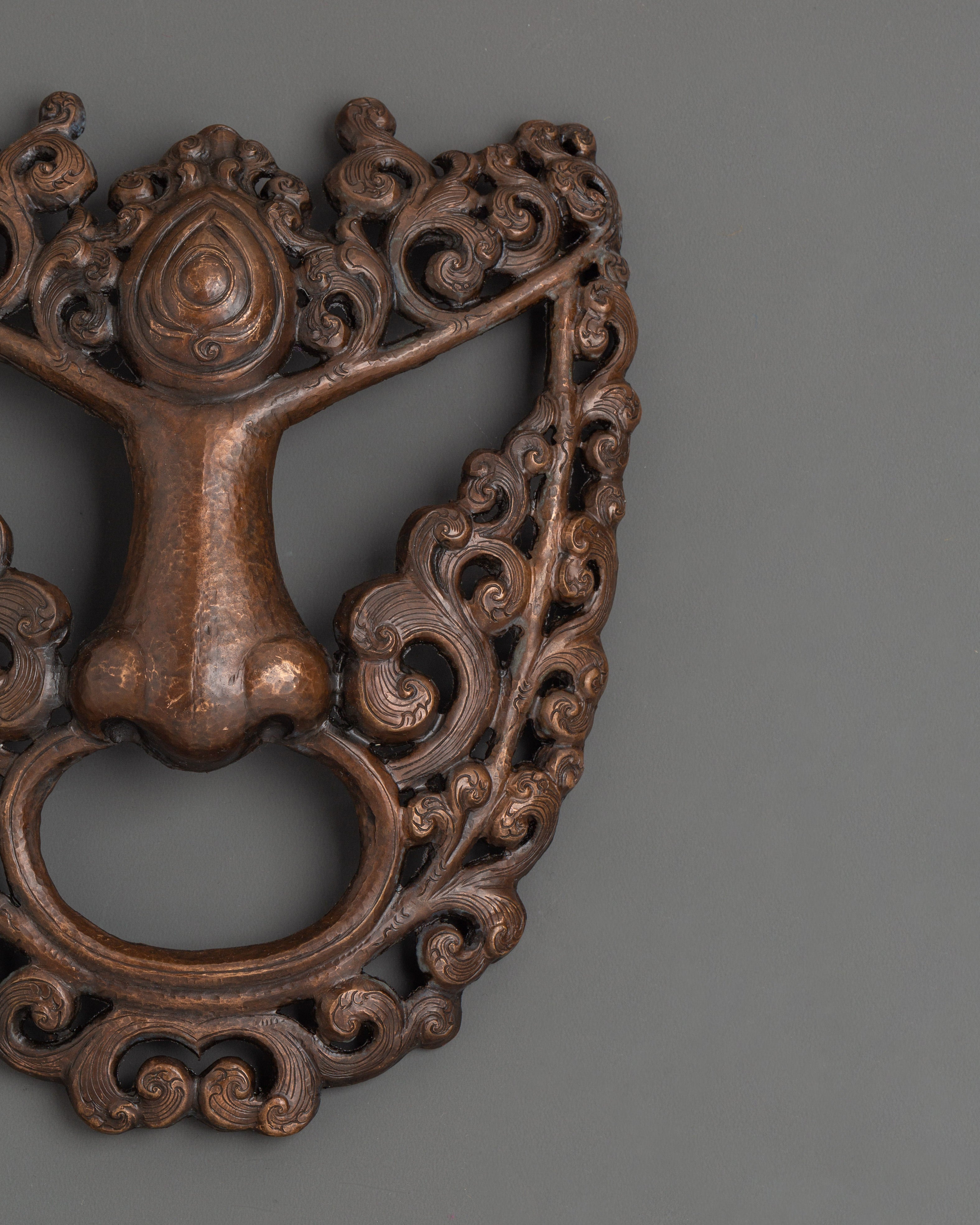 Tibetan Oxidized Mask for Ritual | Perfect for Sacred Spaces and Home Decor
