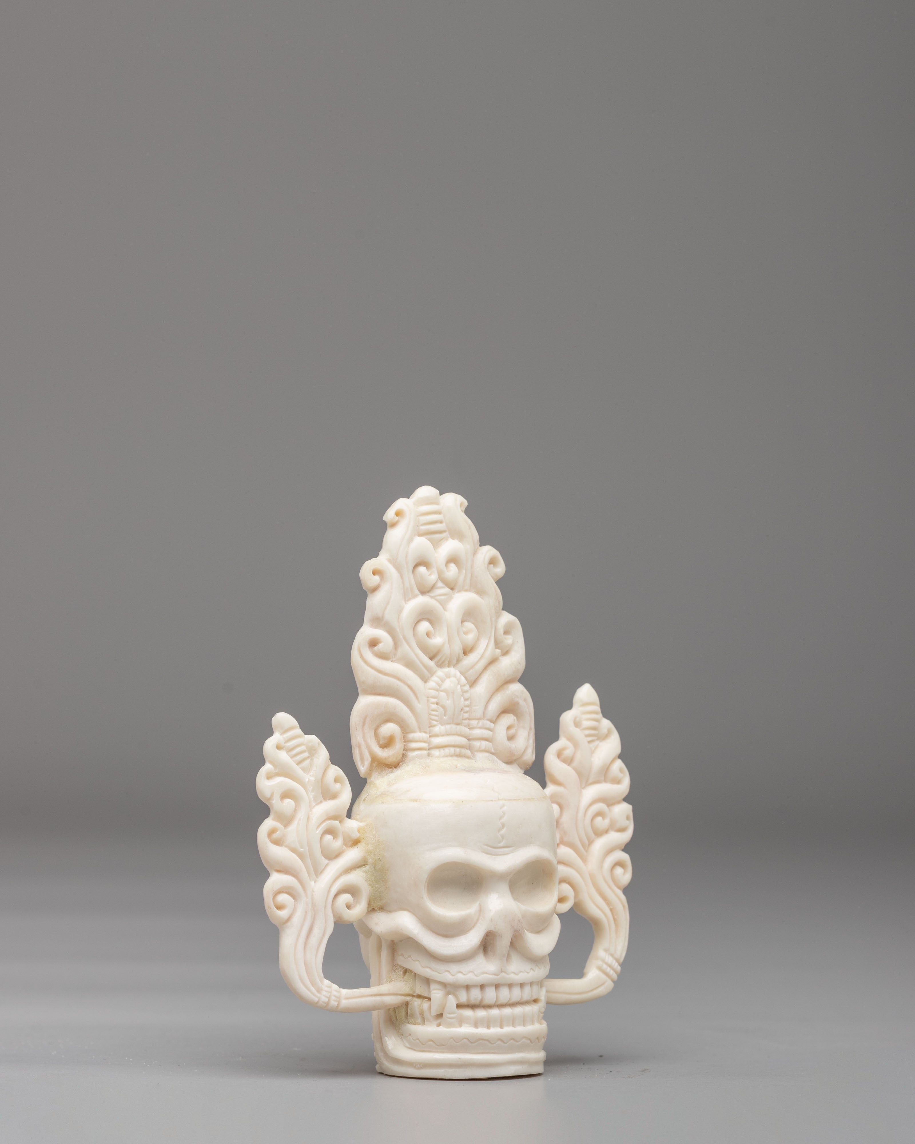 Himalayan Skull Head Set | Traditional Ritual Artifact