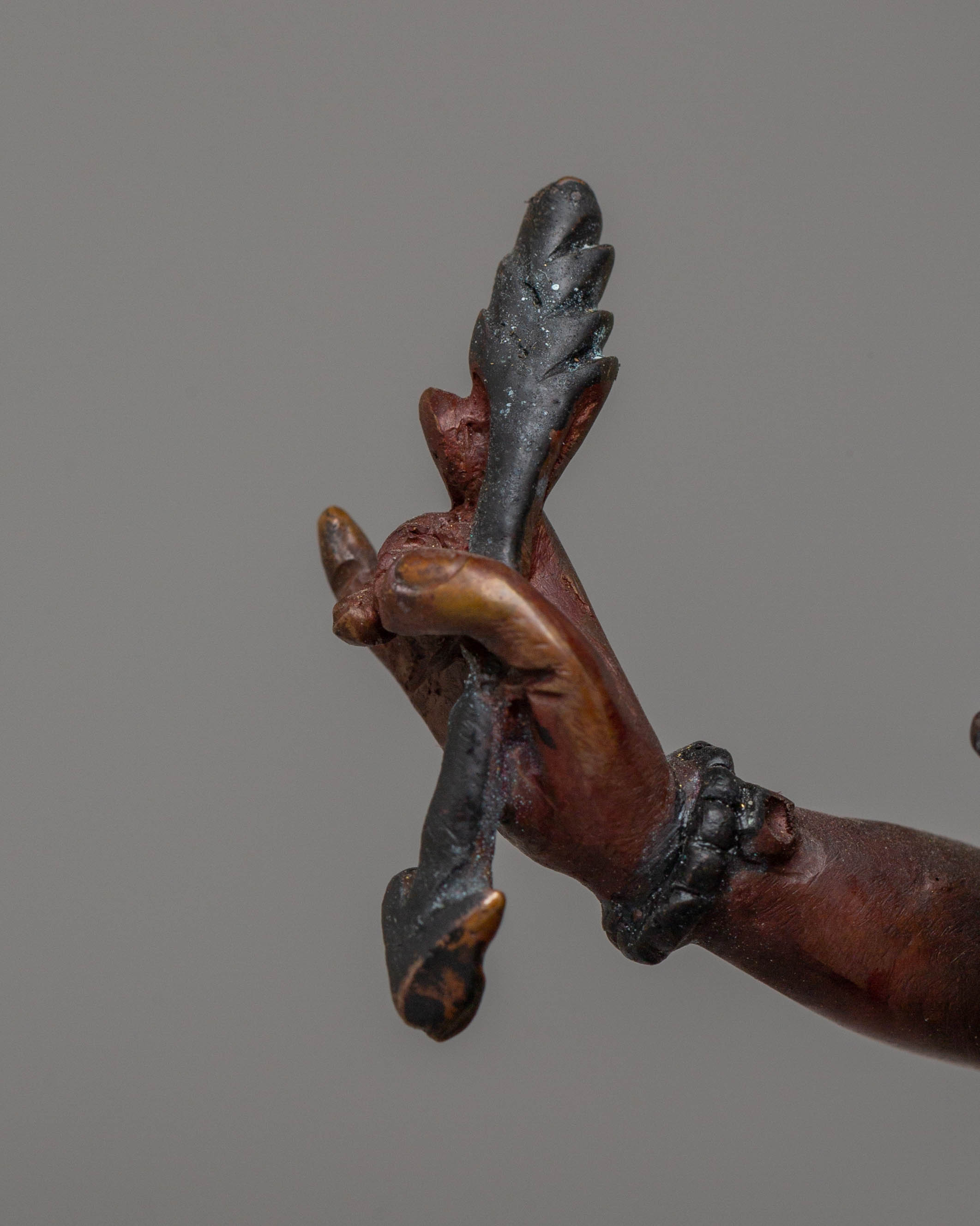 Tibetan Cundi Bodhisattva Sculpture | Oxidized Copper Statue