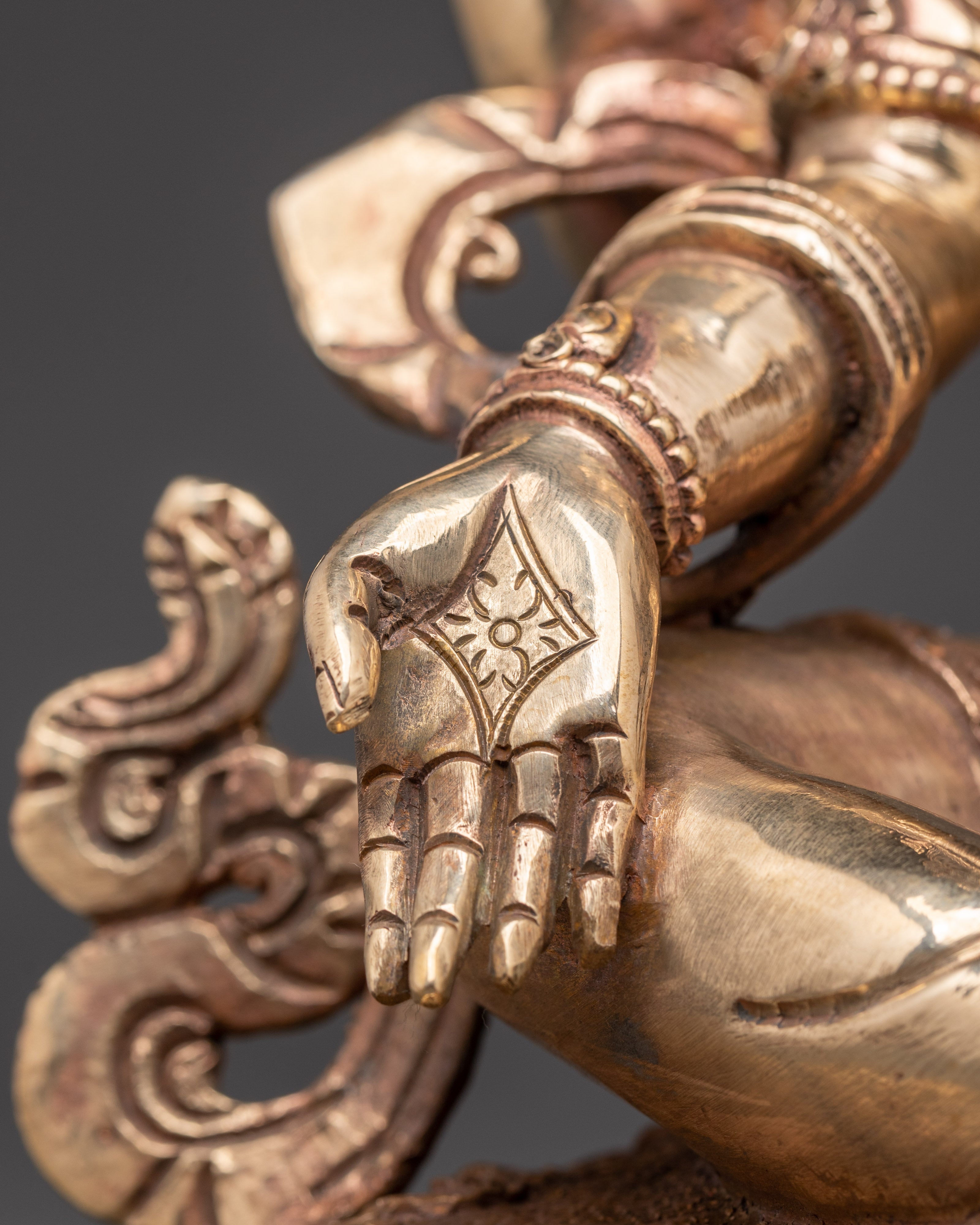 Laxmi Goddess of Wealth Statue | Buddhist Style Carved Statue