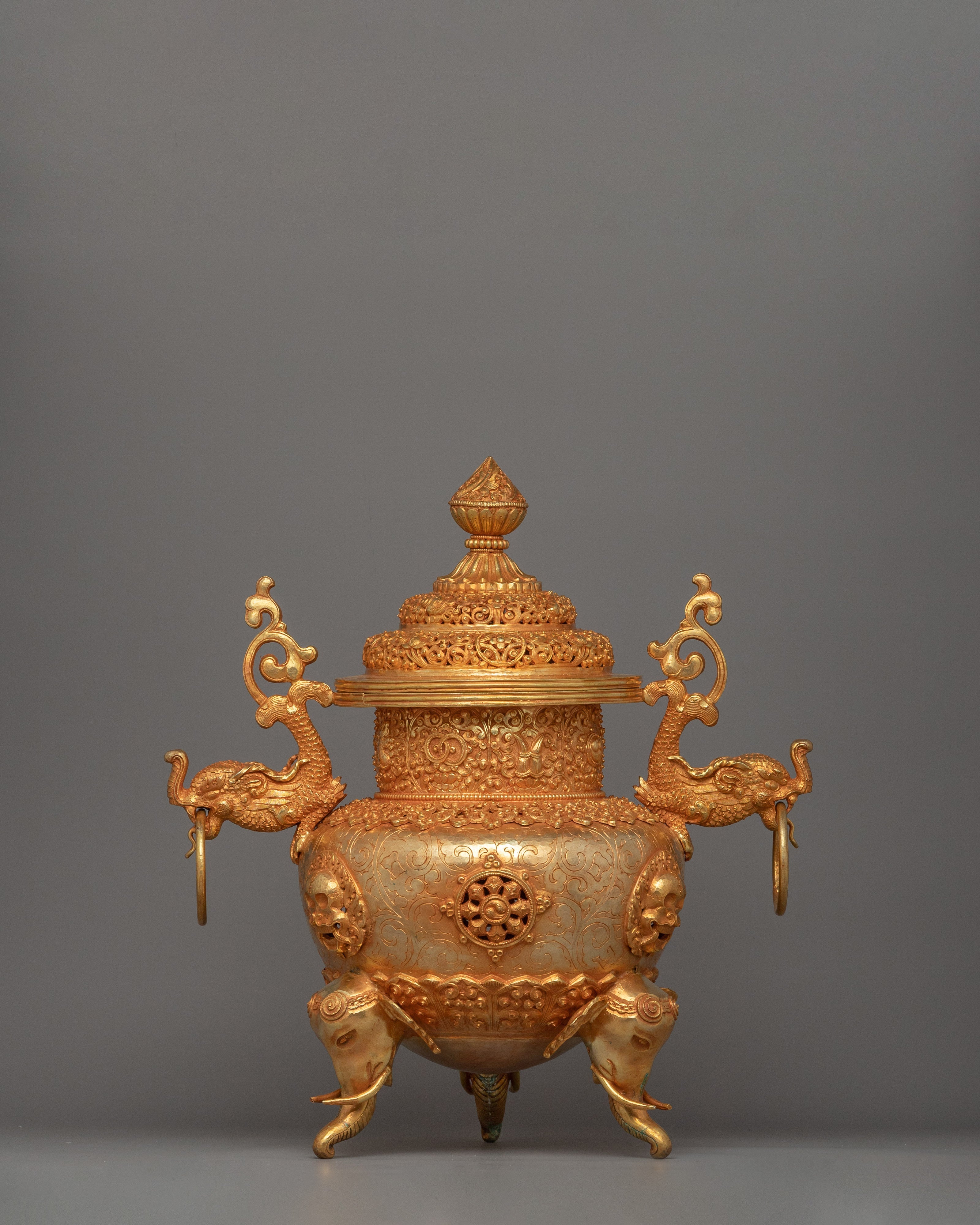 Tibetan Incense Burner | Sacred Meditation Incense Vessel