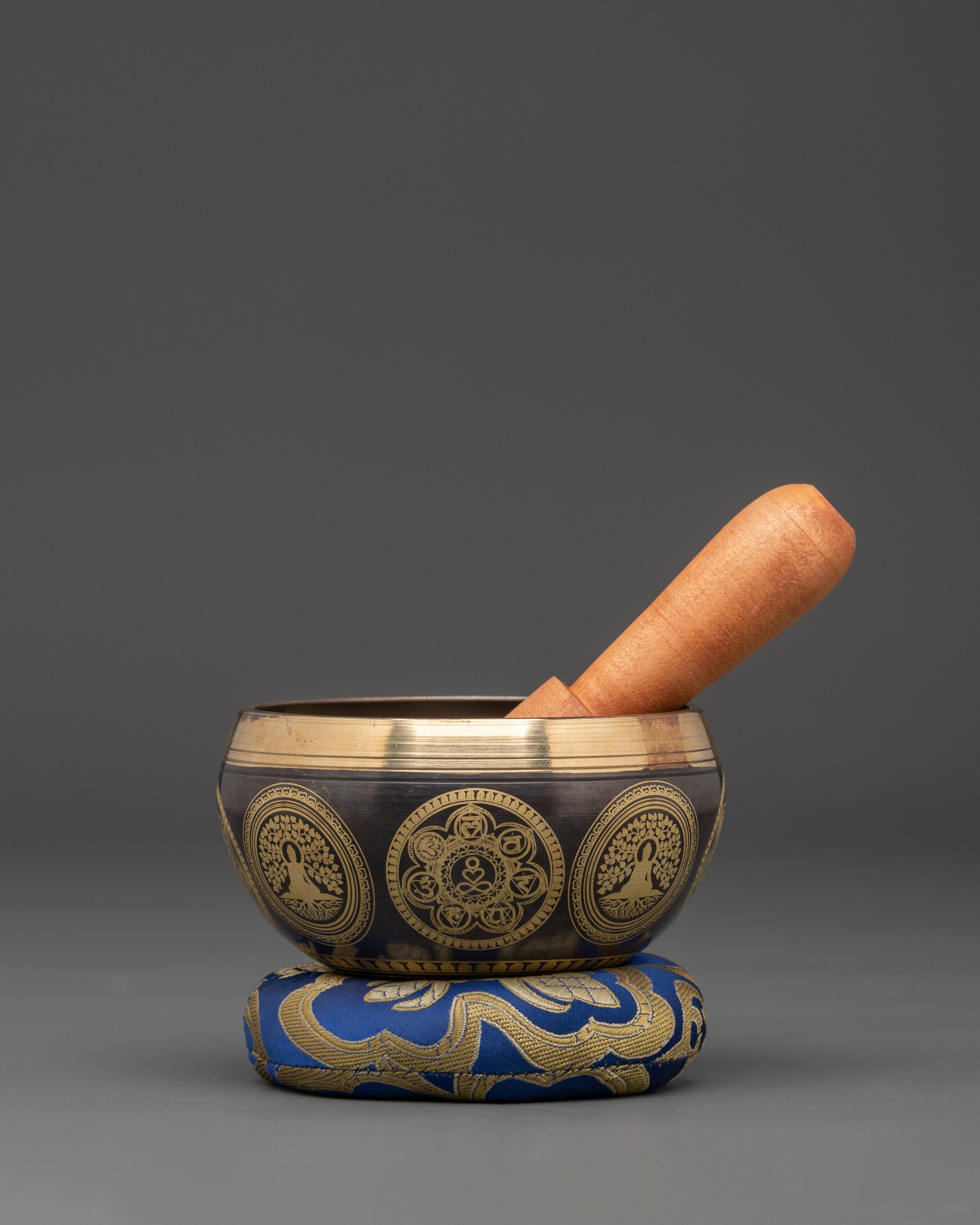 Healer Tibetan Singing Bowl Set |  Bronze Energy Healing Bowl