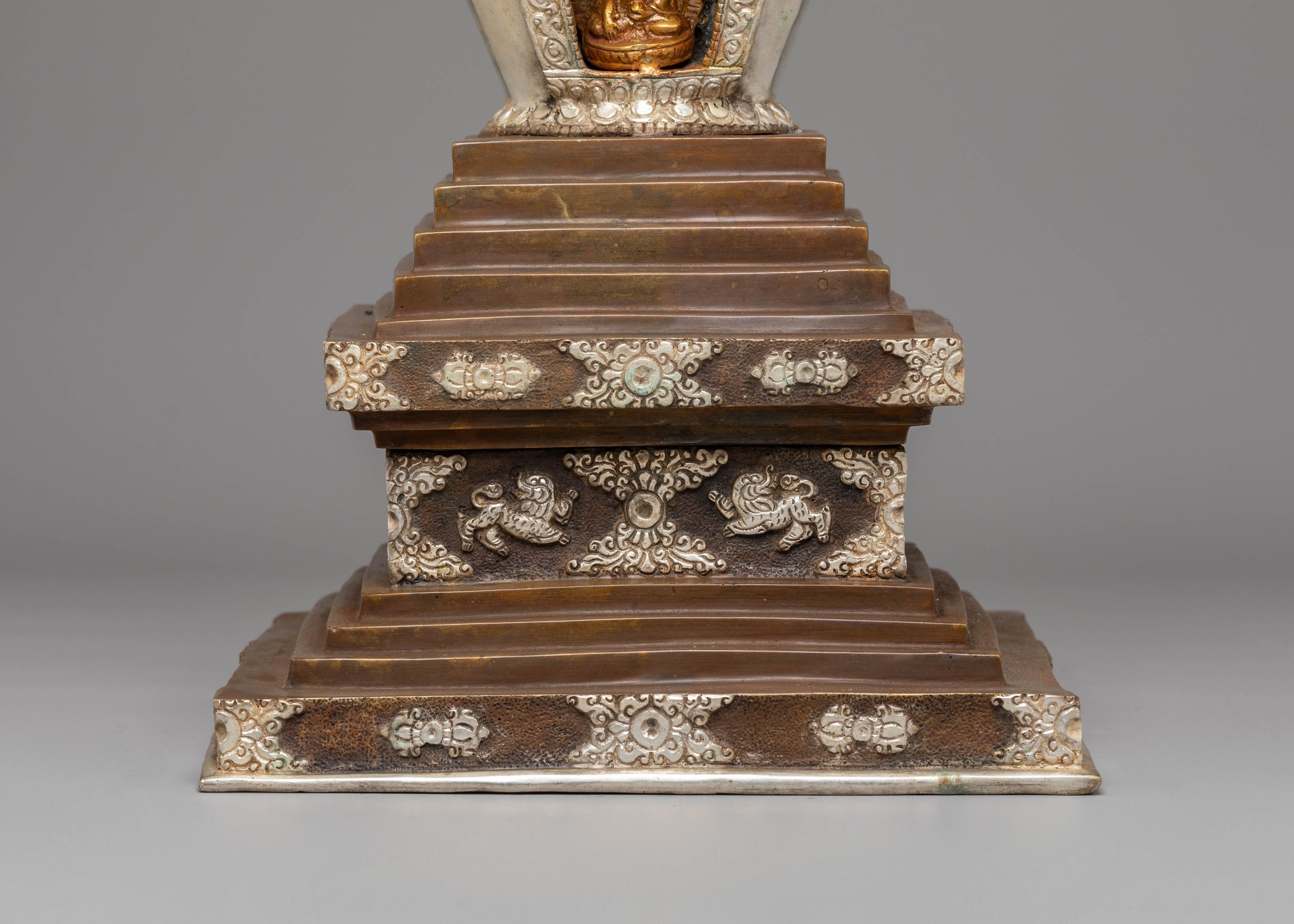 Handmade Buddhist Enlightenment Symbol Stupa | Tibetan Stupa Art