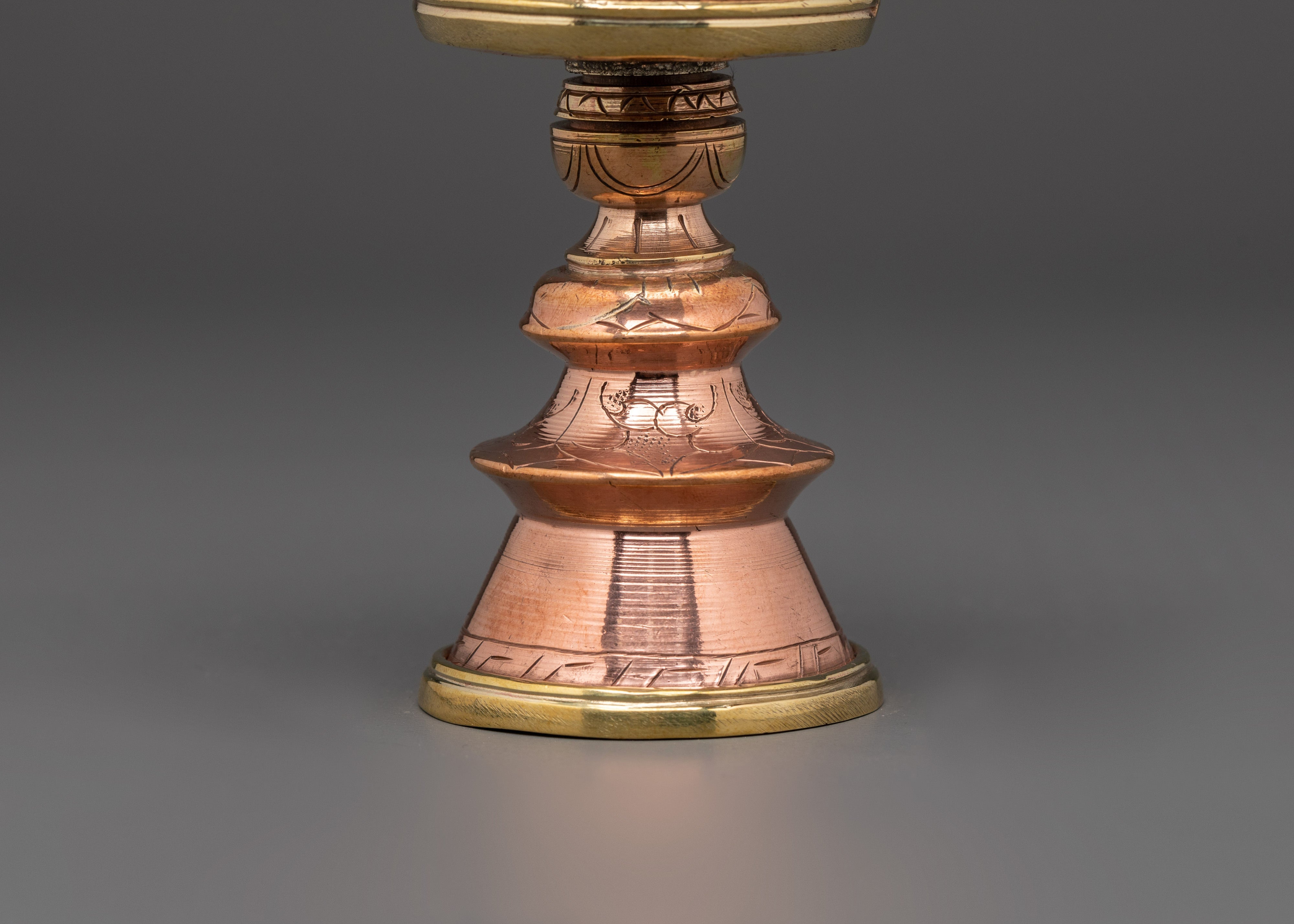 Handmade Buddhist Butter Lamp Set | Tibetan Copper Offering Lamps