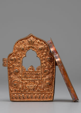 Buddhist Tibetan Ghau Box | Sacred Prayer Amulet