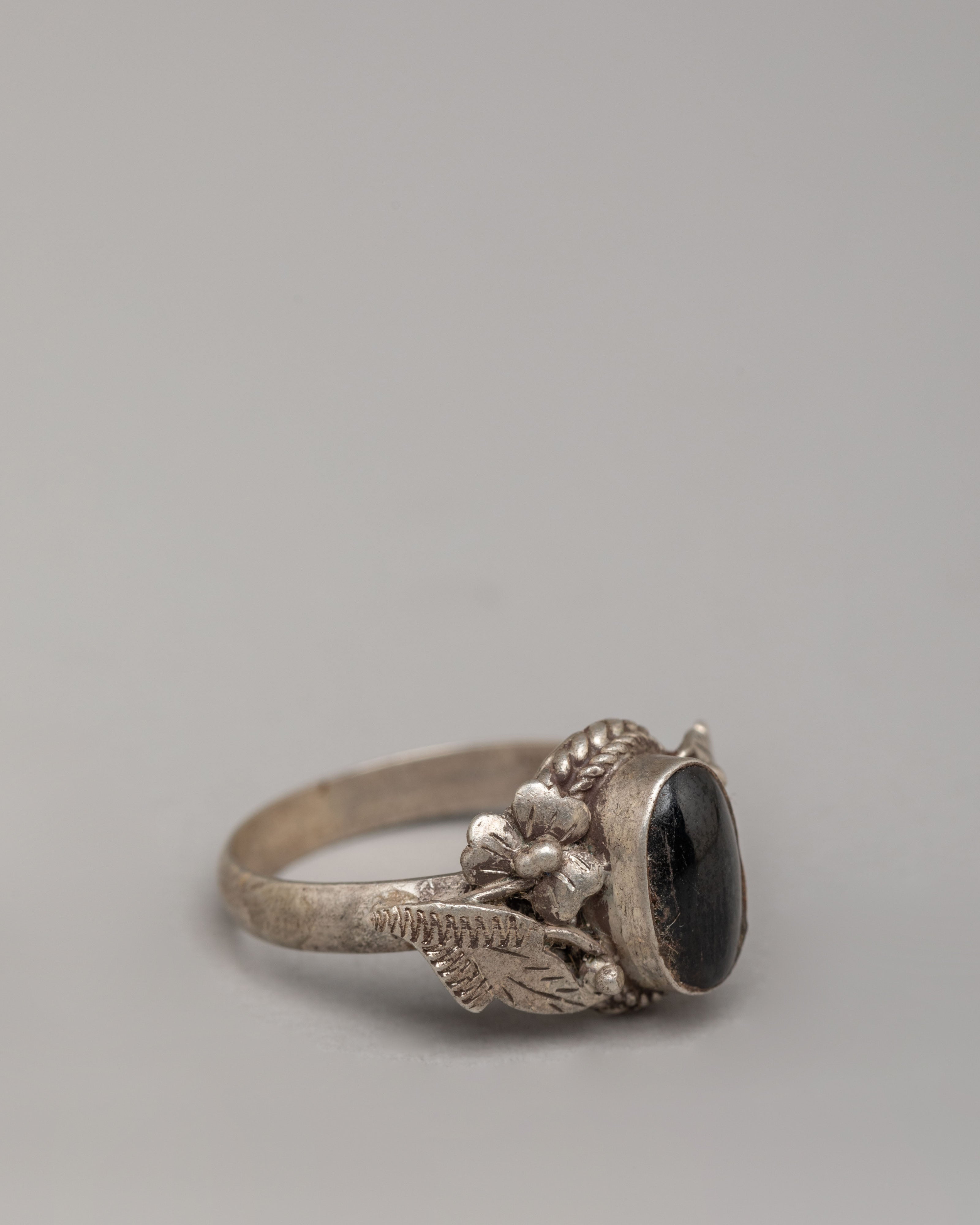 Silver Zircon Ring | Handcrafted Spiritual Jewelry