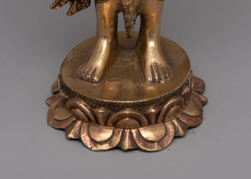 Standing Chenrezig Avatar Statue | Radiating Compassion and Divine Grace