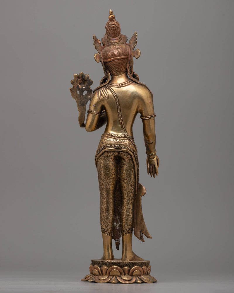 Standing Chenrezig Avatar Statue | Radiating Compassion and Divine Grace