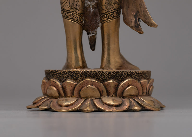 Standing Chenrezig Avatar Statue | Radiating Compassion and Divine Grace