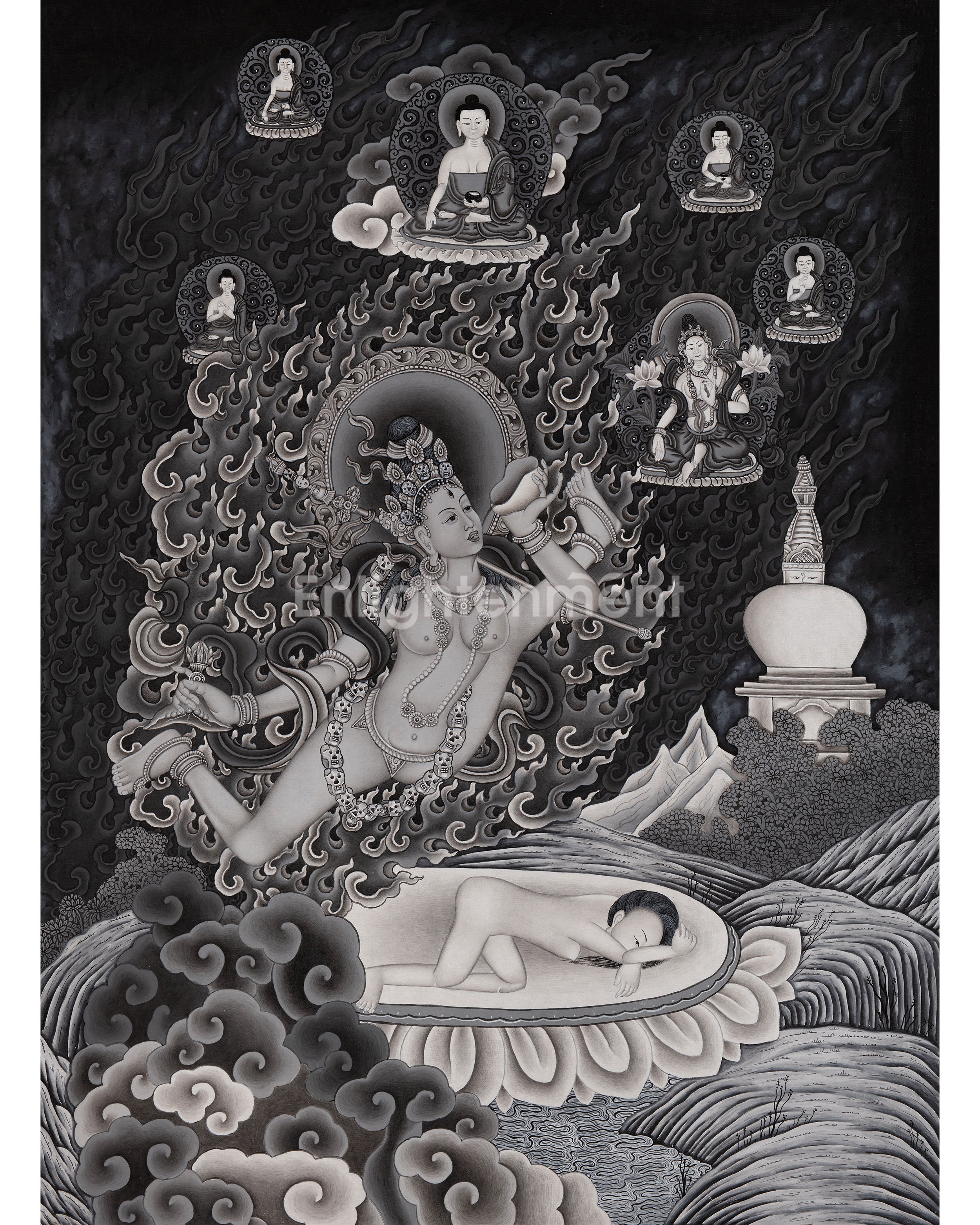 Aakash Yogini Thangka
