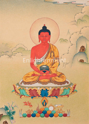 Namo Amitabha's Blessings In Thangka Painting
