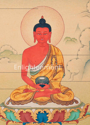 Namo Amitabha's Blessings In Thangka Painting | Buddha of Infinite Light | Inspiring Devotion in Art
