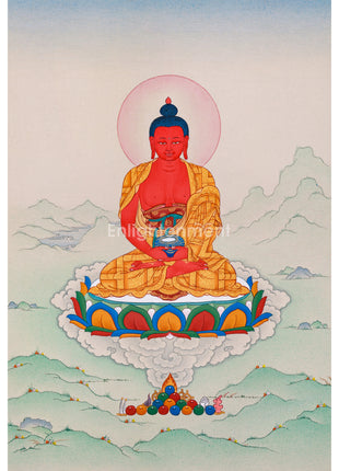Buddha of Pure Land Amitabha Thangka | Beacon of Infinite Light and Compassion