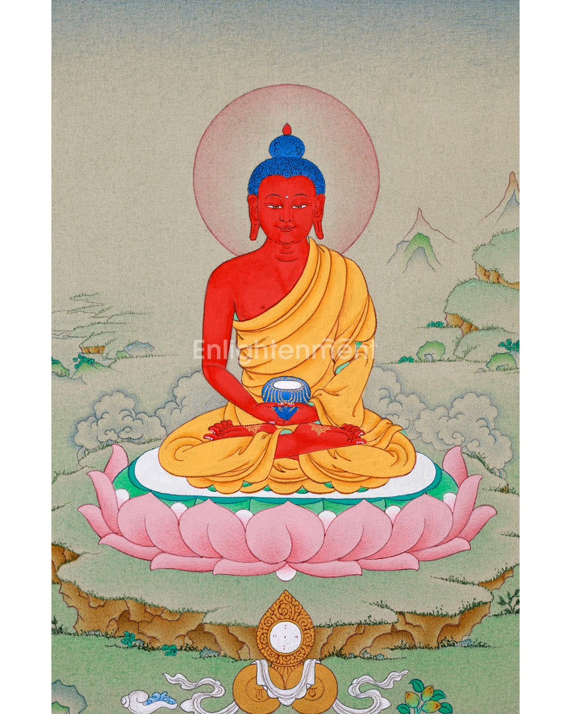 Amitabha Buddha: Mini Thangka