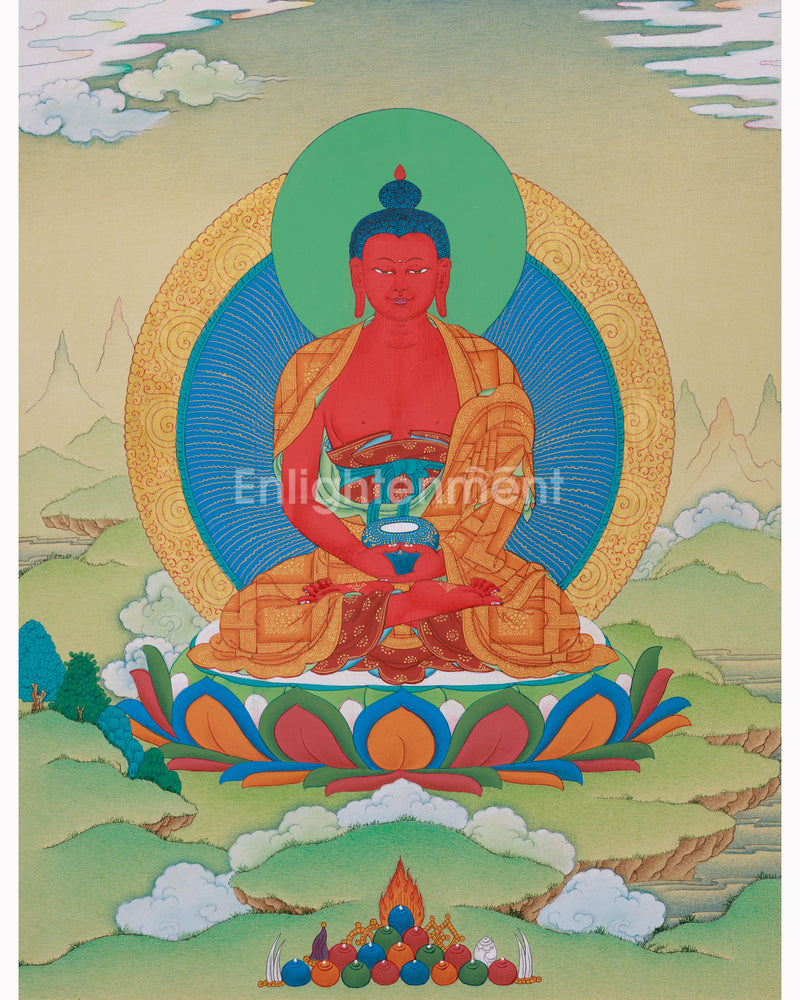 Small Red Amitabha Buddha