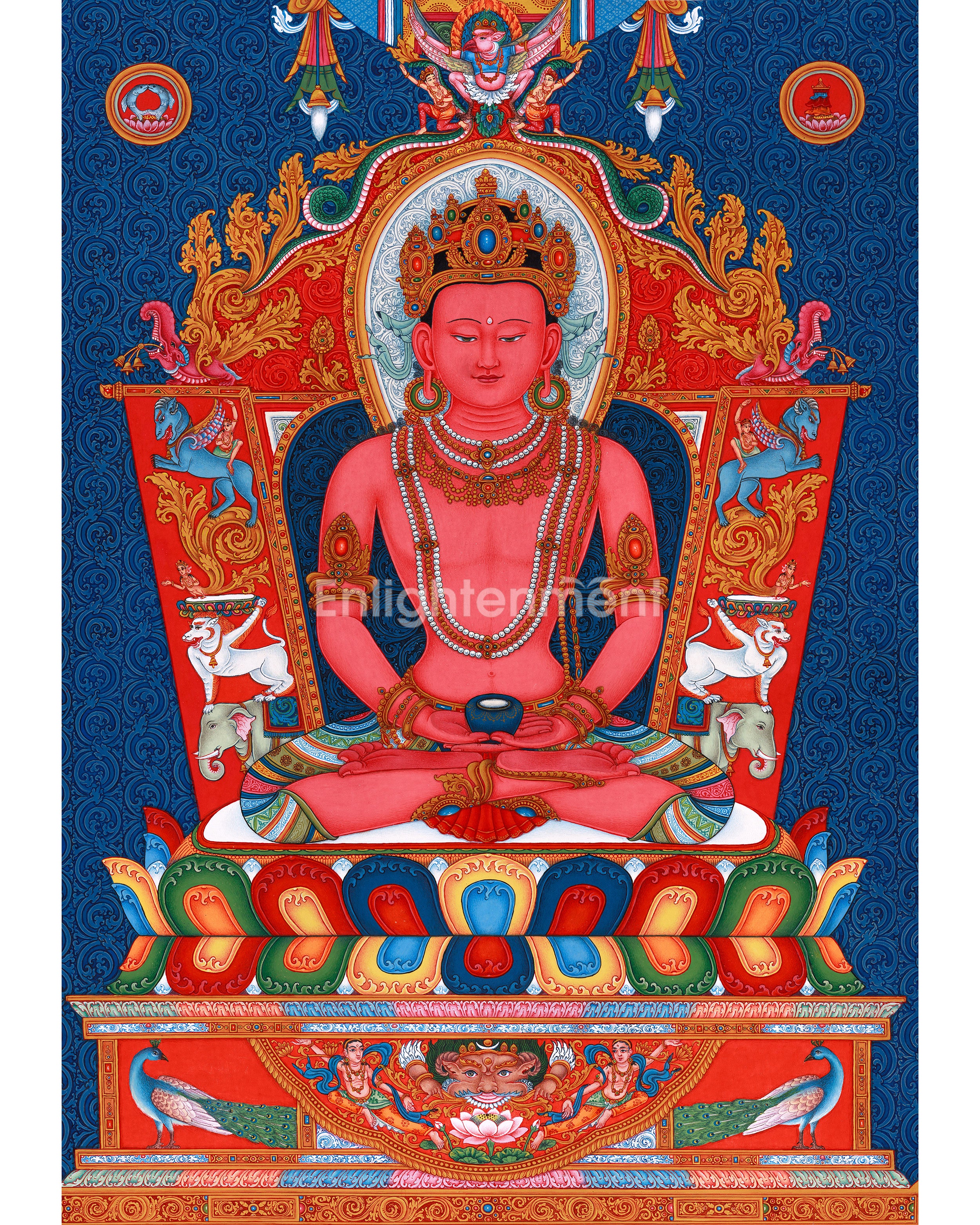 5 Buddha Thangka Painting Set for Spiritual Growth | Hand Painted Traditional Thangka