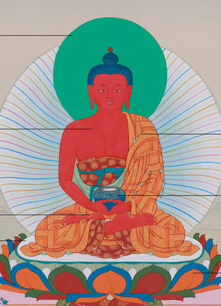 Red Buddha Amitabha | Symbol of Infinite Light and Compassion