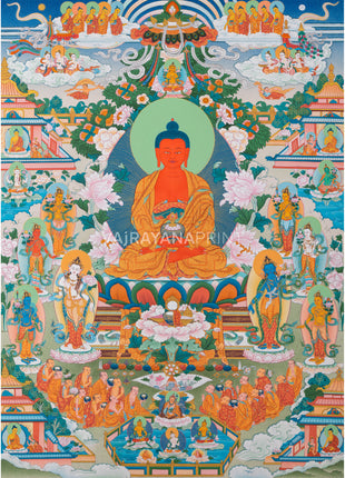 Thangka Print Of Infinite Light Buddha