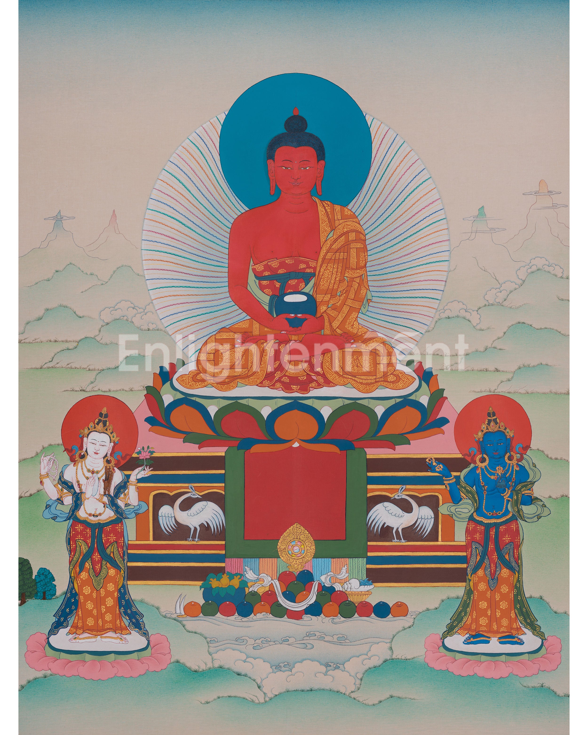 Amitabha Buddha Sacred Thangka 