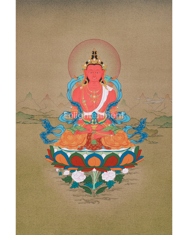 Amitayus : Buddha of Infinite Light | Vajrayana Thangka Art