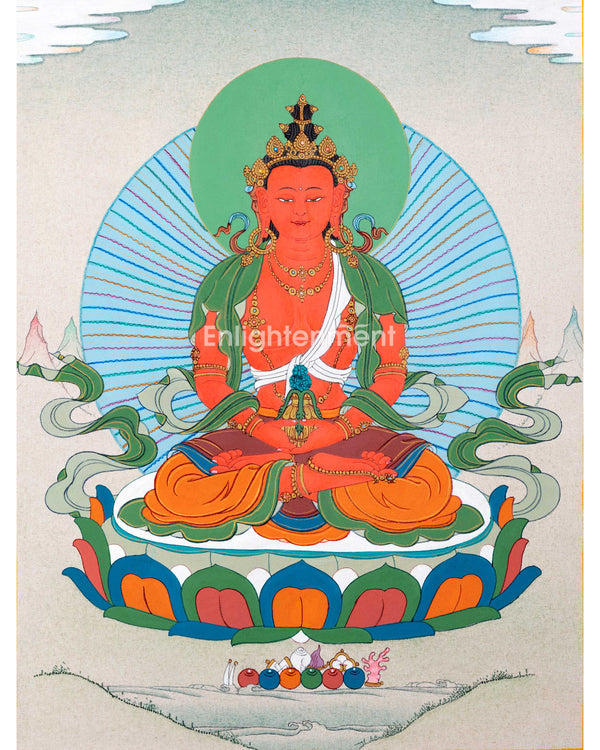 Bodhisattva Amitayus Thangka
