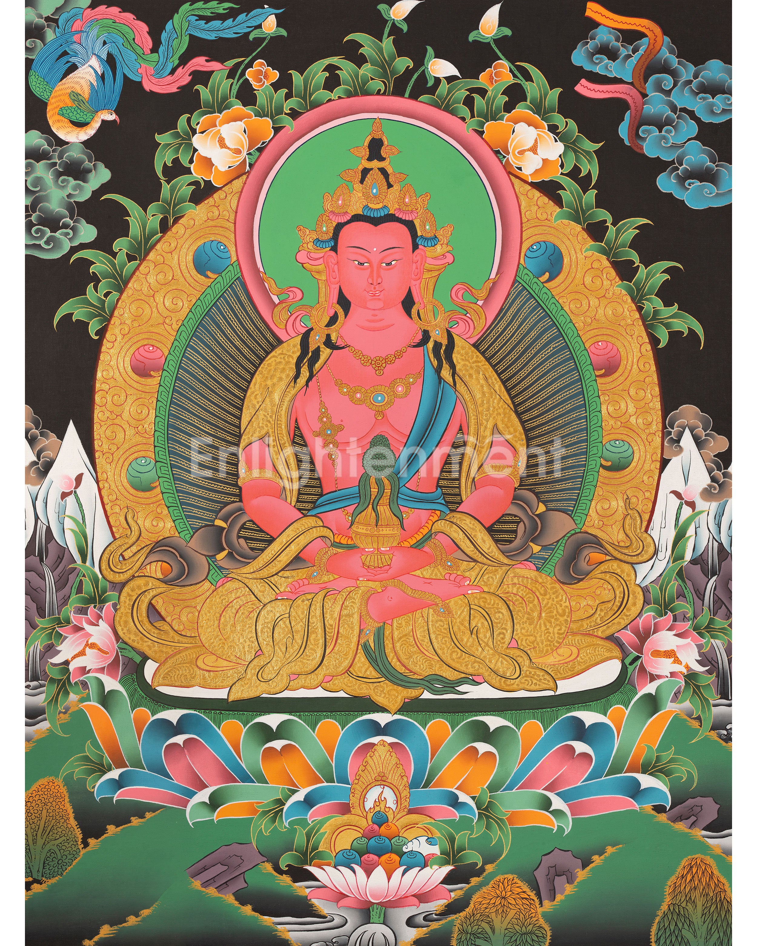 Red Amitayus Buddha 