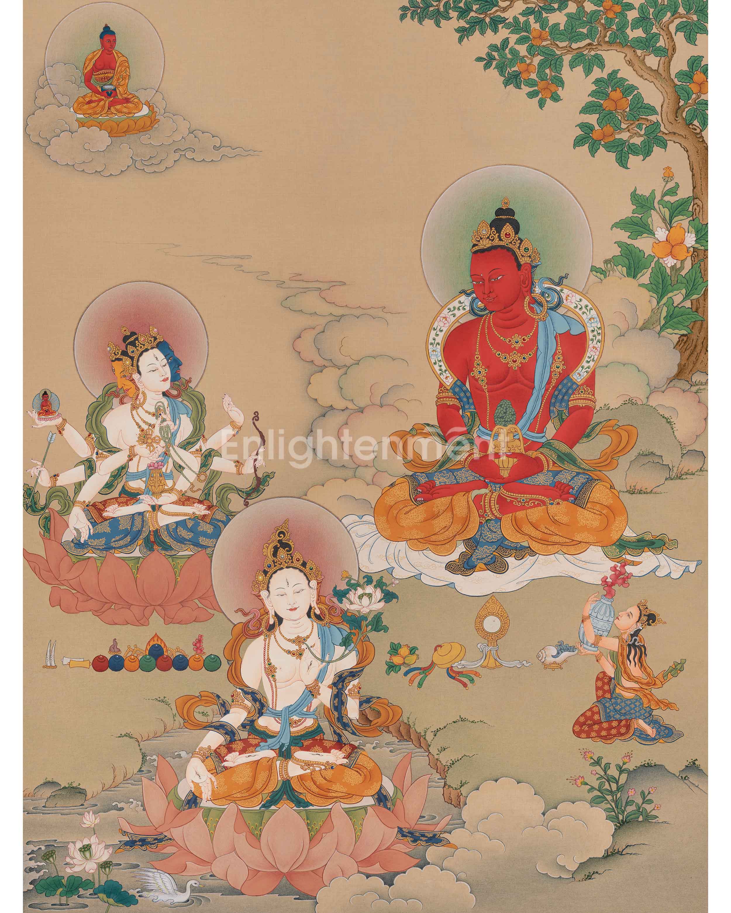 Amitayus Buddha Buddhist Art 