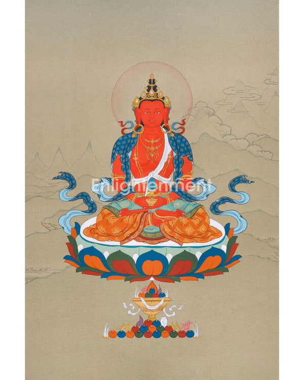 Amitayus: A long life Deity Thangka