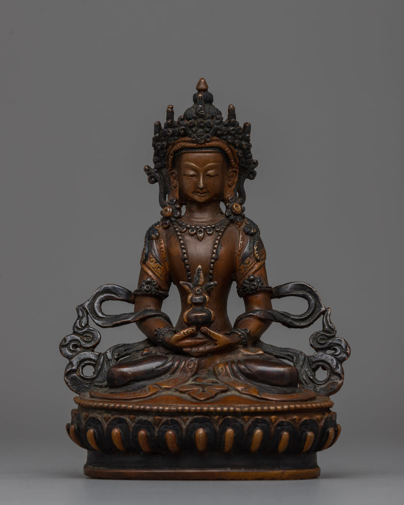 Buddha Amitayus Copper Statue