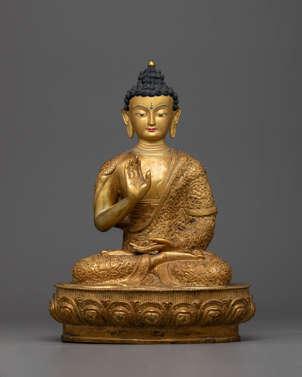 Copper Buddha Amogasiddhi Statue